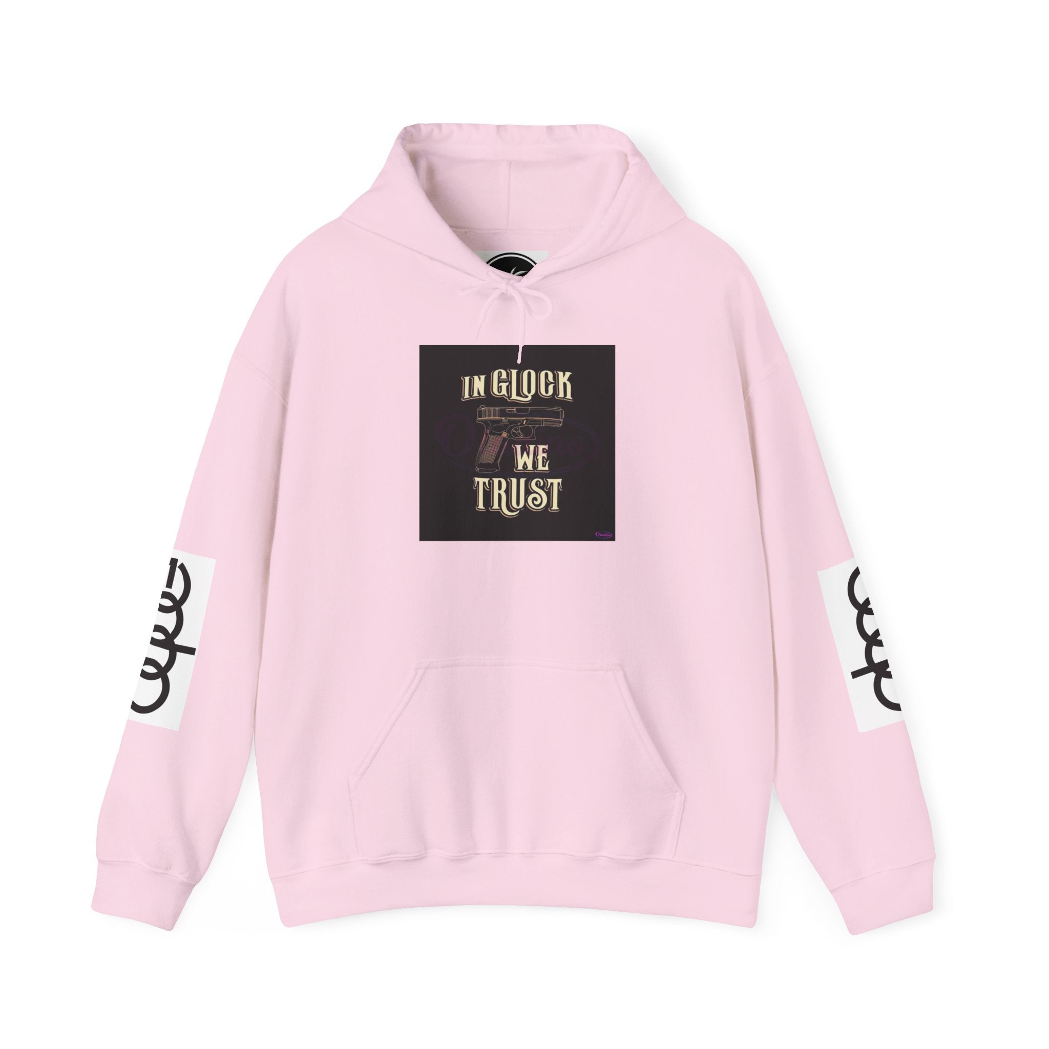 "In Glock We Trust" Cali Rich Hoodie — Streetwear Pistols Graphic Hoodie