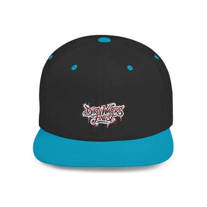 Flat Bill Snapback Hat —  Dirty waters Finest' Embroidered Streetwear Cap