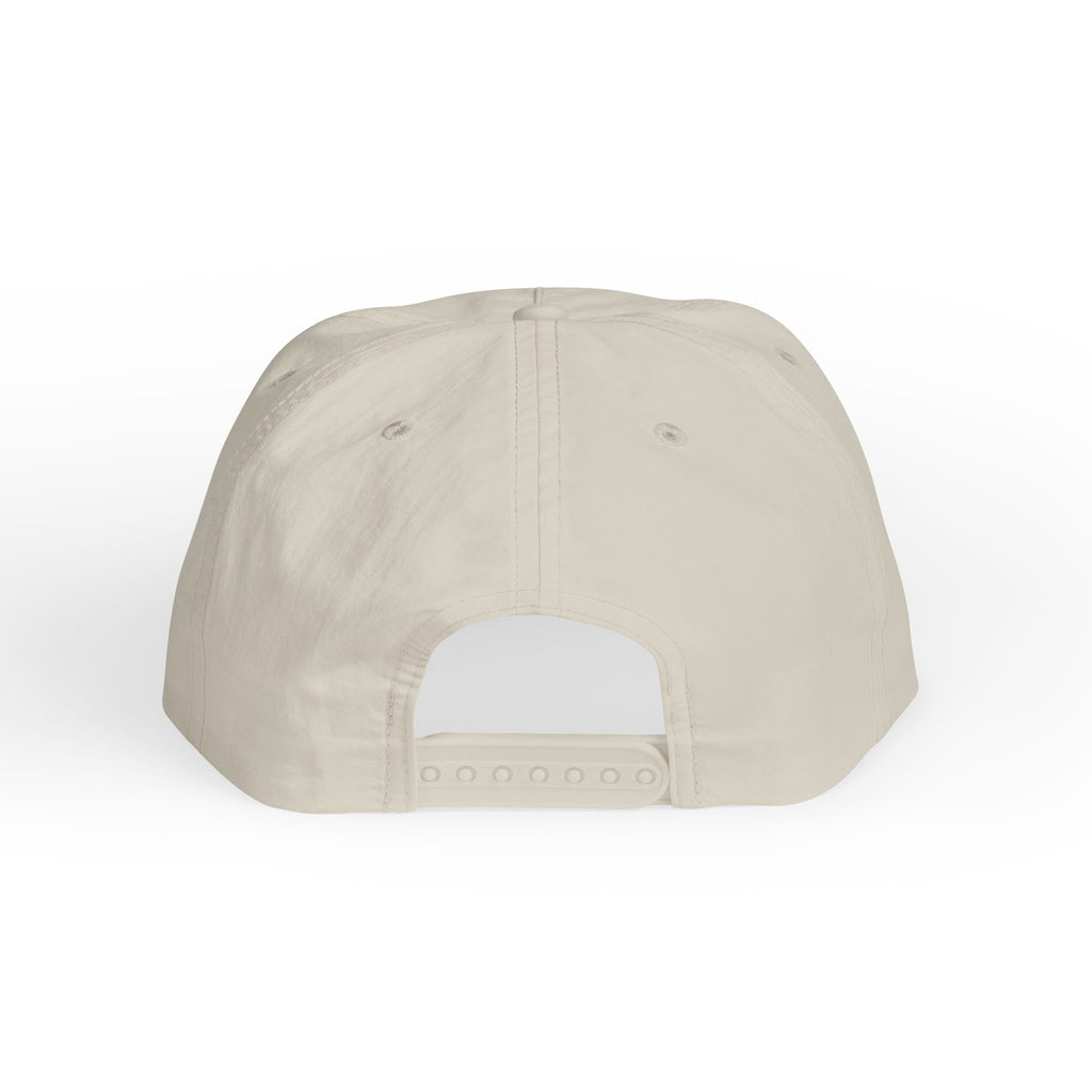CaliRich Palm Logo Surf Cap — White Snapback Beach Hat