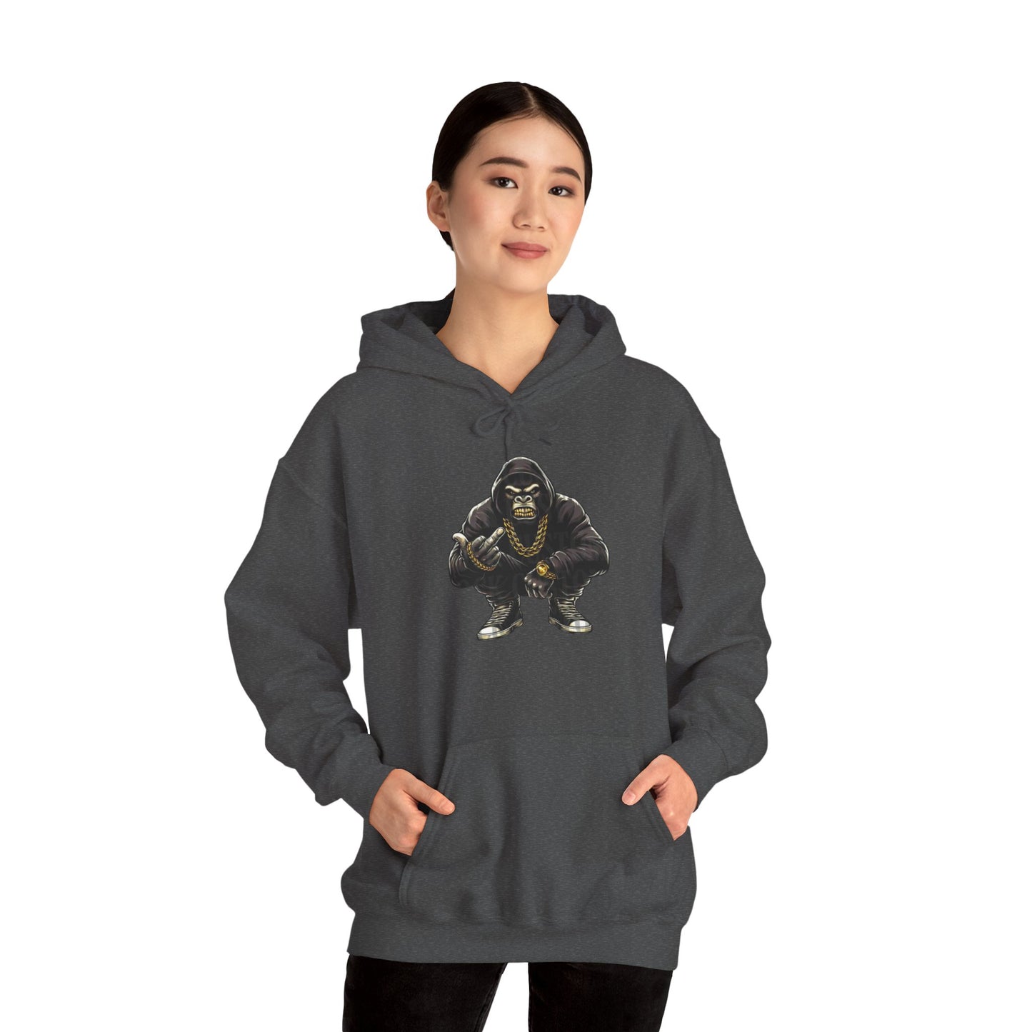 Gangsta Gorilla Hoodie — Urban Streetwear Gorilla Gang Design