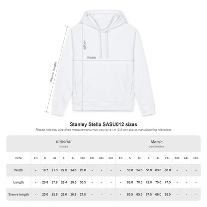Fueled By Haters Hoodie — Minimal Square Graphic Organic Pullover