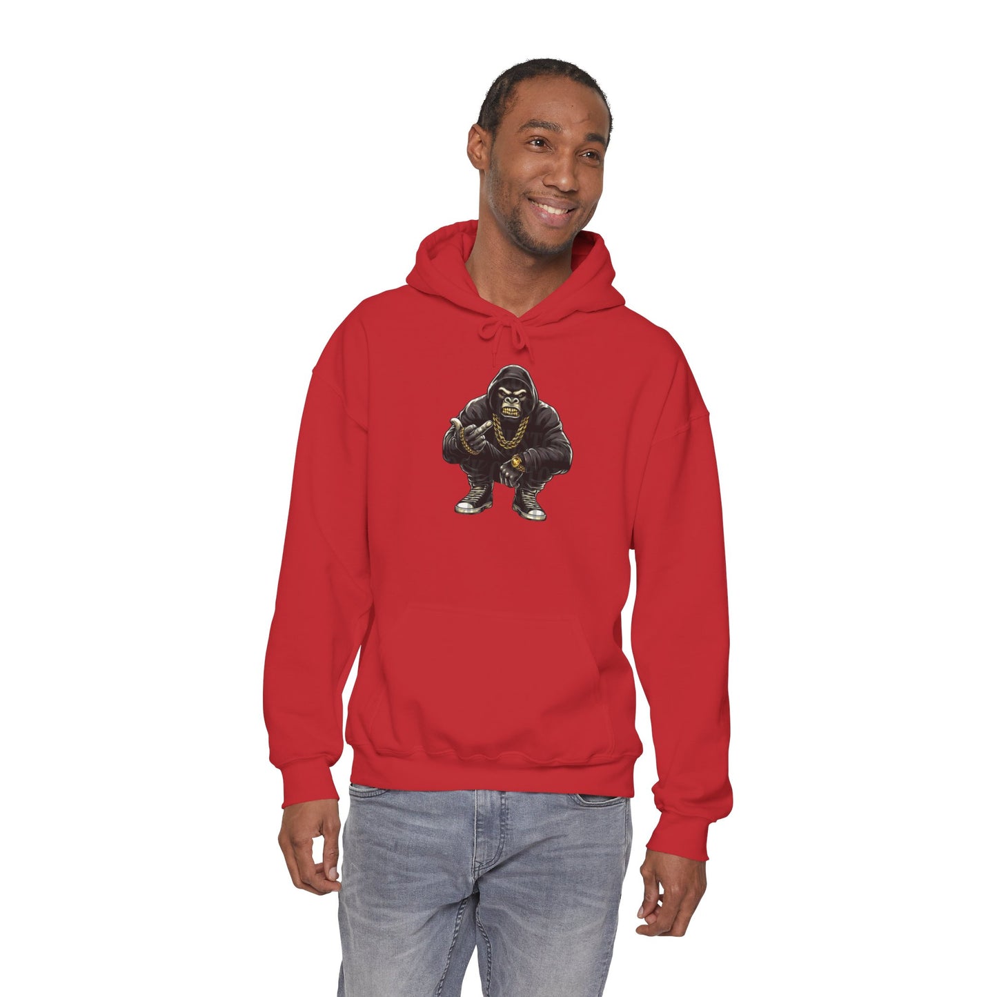 Gangsta Gorilla Hoodie — Urban Streetwear Gorilla Gang Design