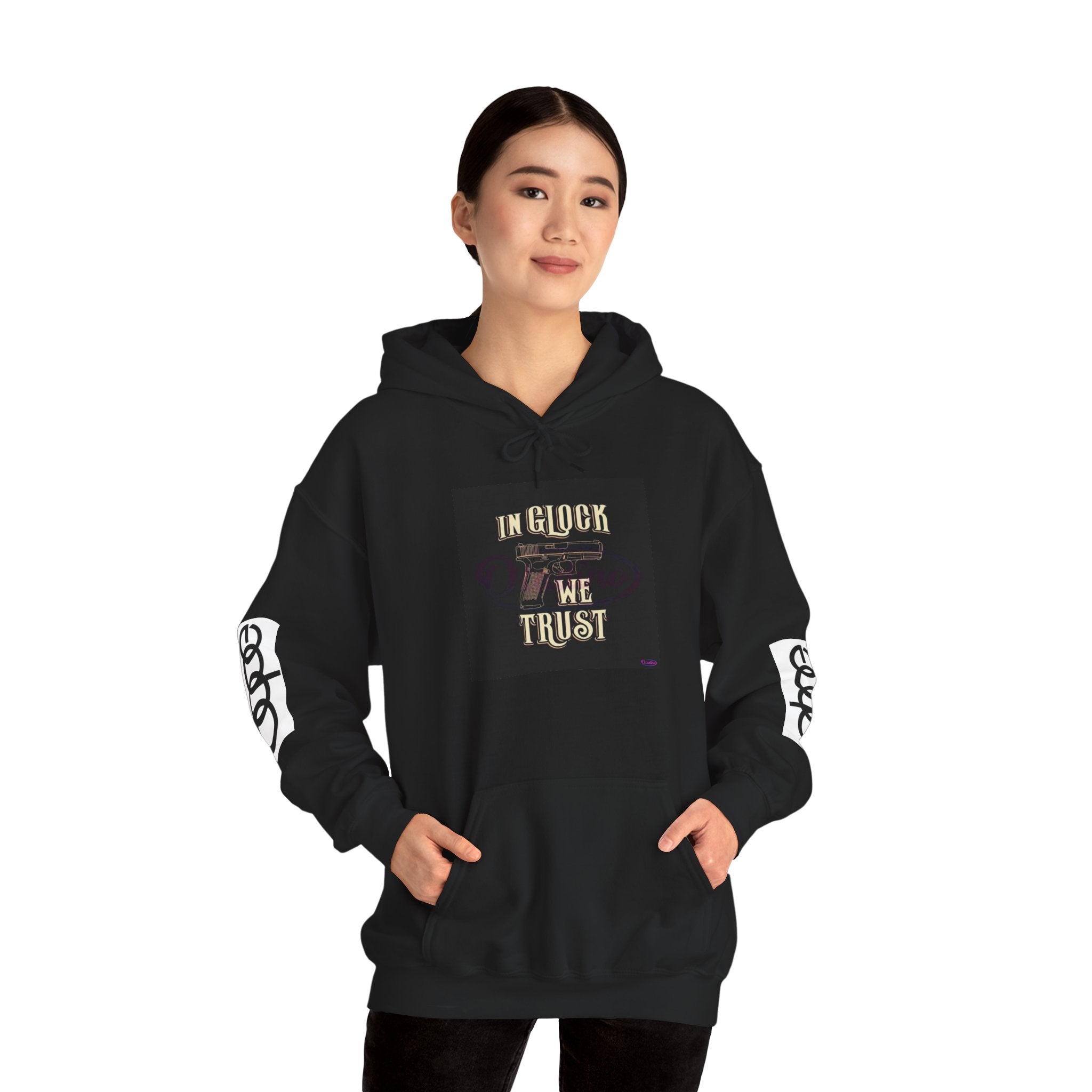 "In Glock We Trust" Cali Rich Hoodie — Streetwear Pistols Graphic Hoodie