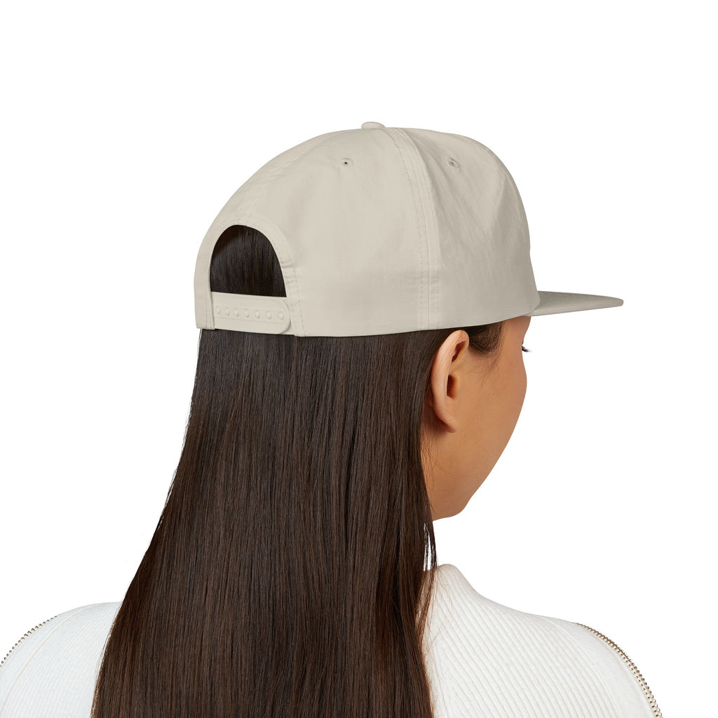 CaliRich Palm Logo Surf Cap — White Snapback Beach Hat