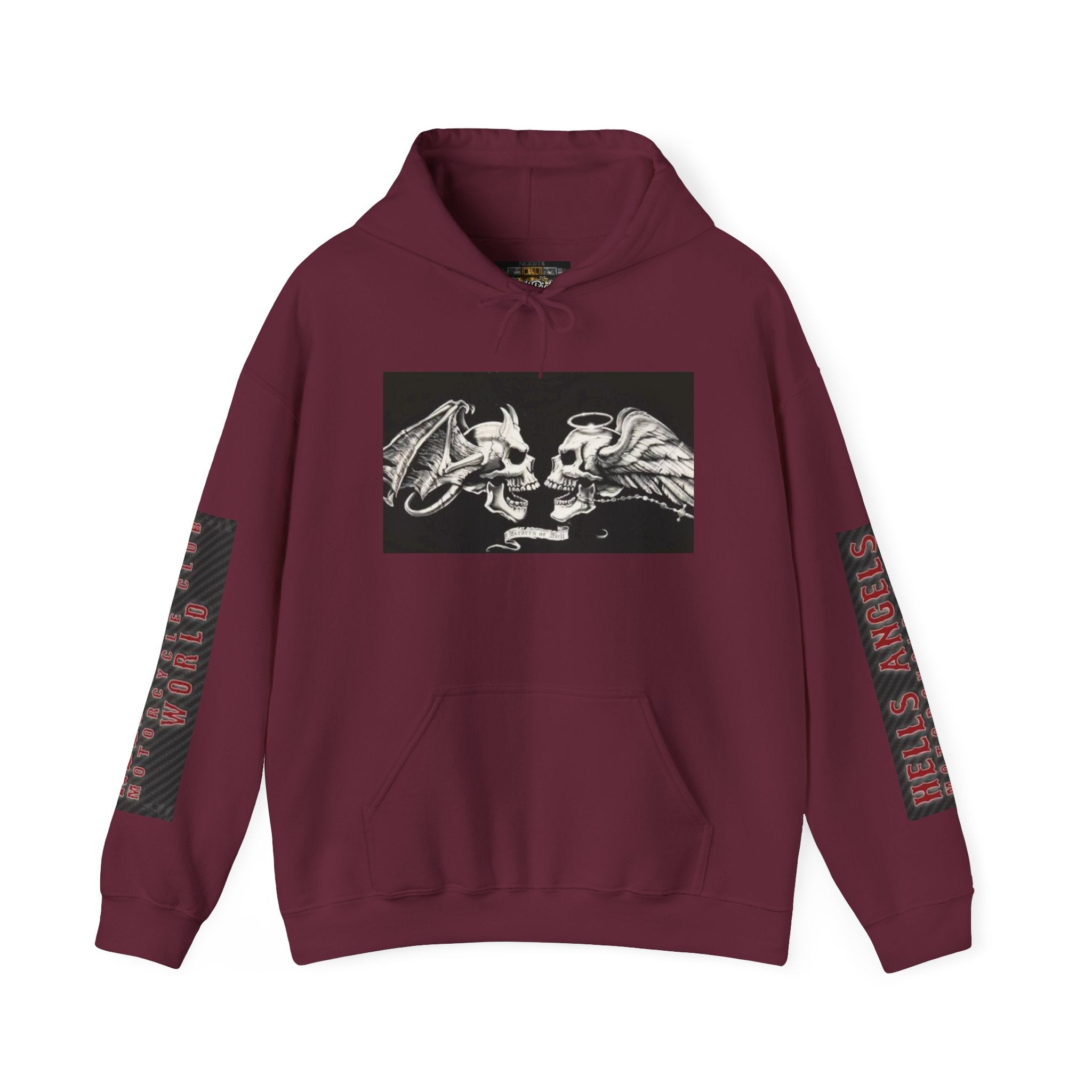 Skull Kiss Hoodie — Gothic Skeleton Couple Graphic Pullover