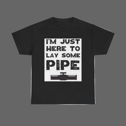 Funny Construction Tee, Heavy Cotton Tee, Gift for Plumber, Humorous Work Shirt, Funny DIY Outfit
