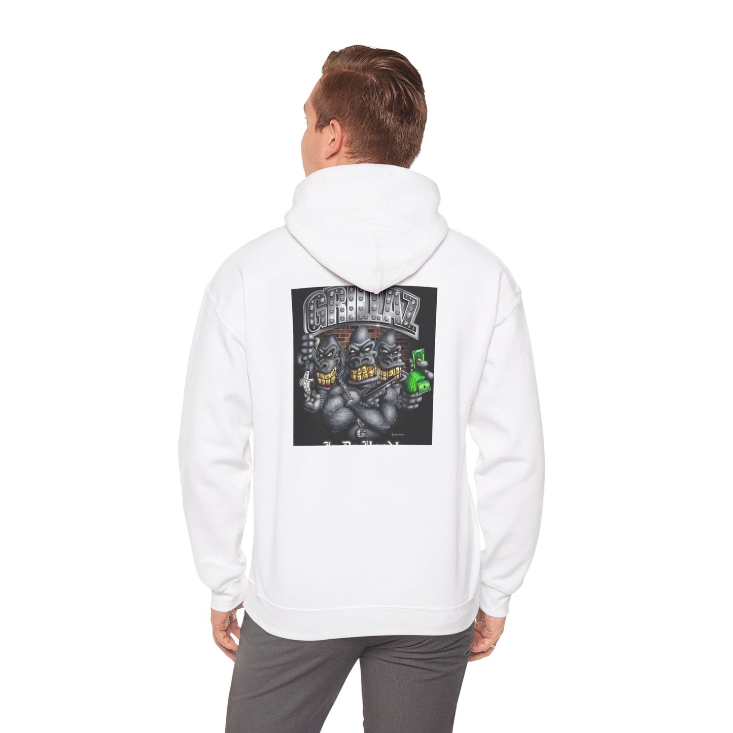 Gangsta Gorilla Hoodie — Urban Streetwear Gorilla Gang Design
