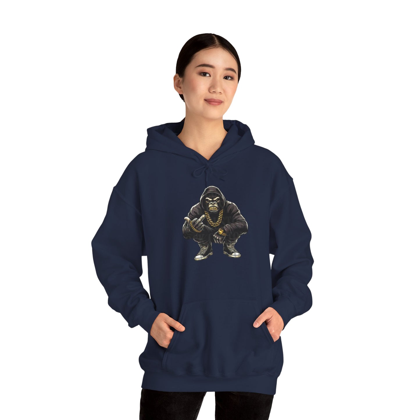 Gangsta Gorilla Hoodie — Urban Streetwear Gorilla Gang Design