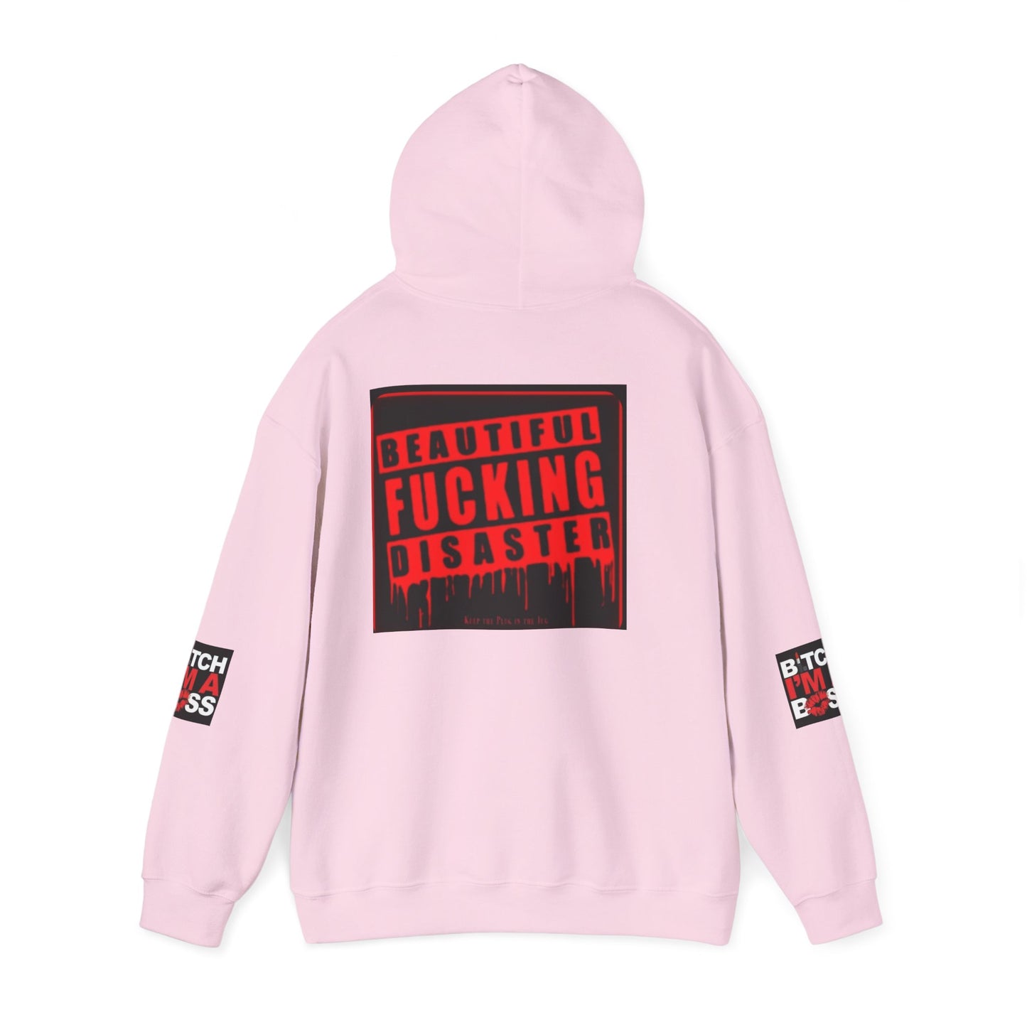 Hoodie — "Beautiful F***ing Disaster" Boss Babe Graphic Pullover
