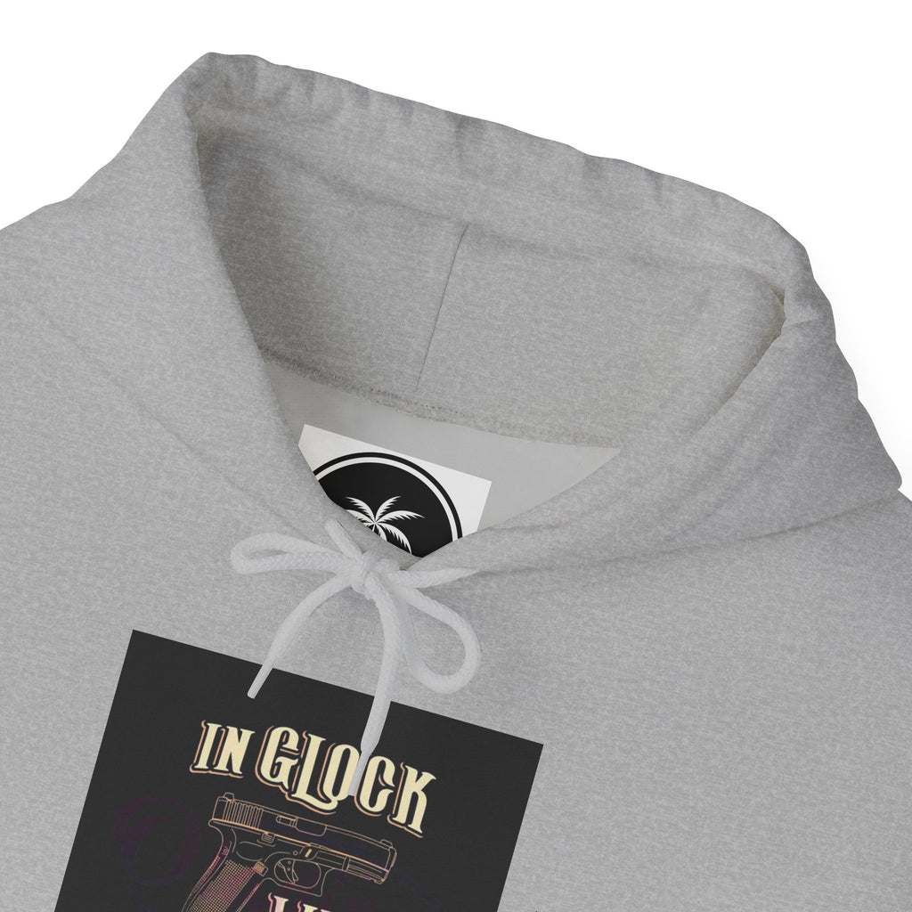 "In Glock We Trust" Cali Rich Hoodie — Streetwear Pistols Graphic Hoodie