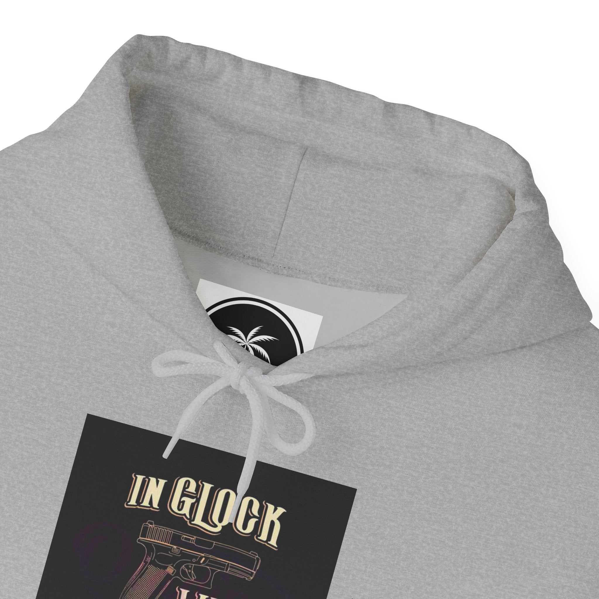 "In Glock We Trust" Cali Rich Hoodie — Streetwear Pistols Graphic Hoodie