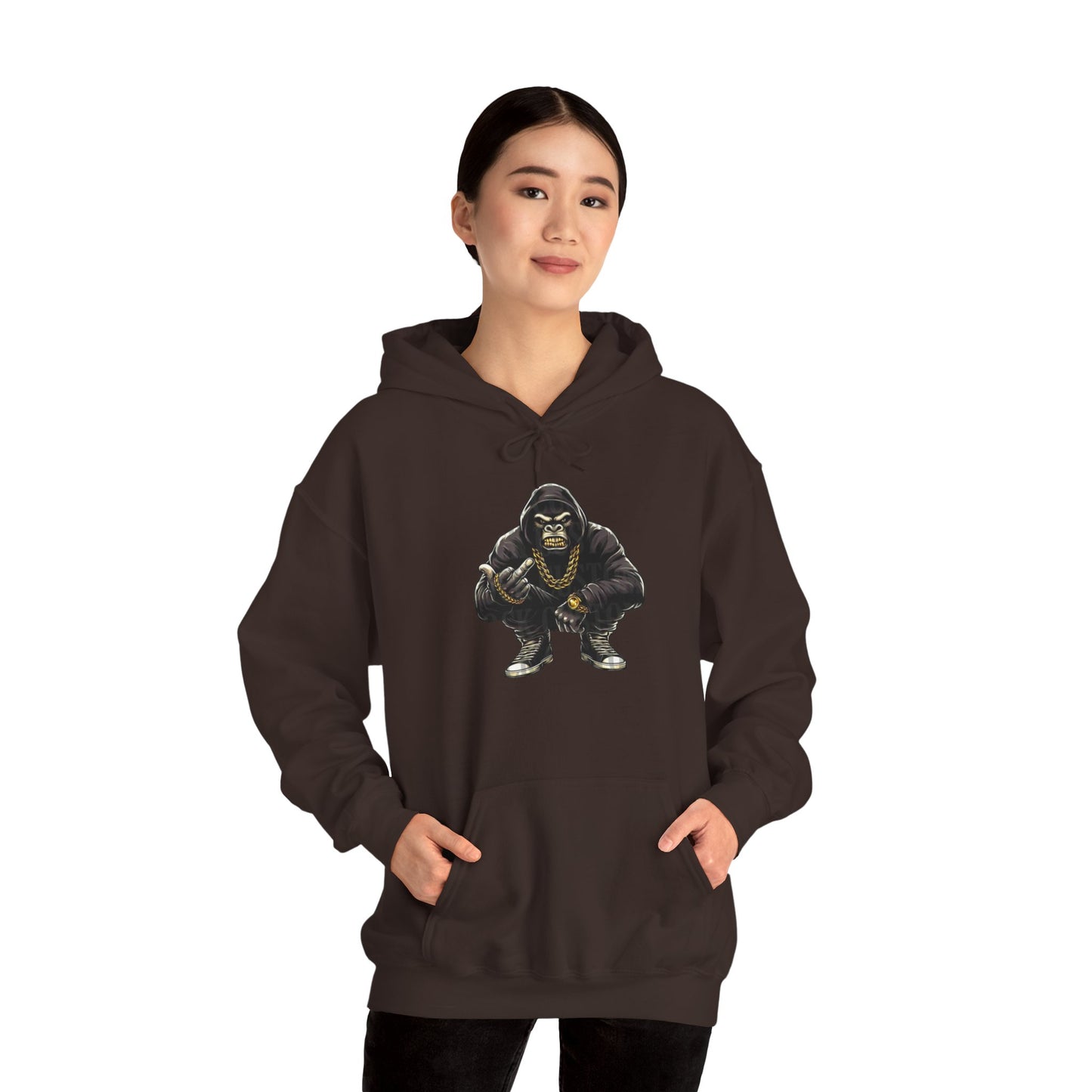 Gangsta Gorilla Hoodie — Urban Streetwear Gorilla Gang Design