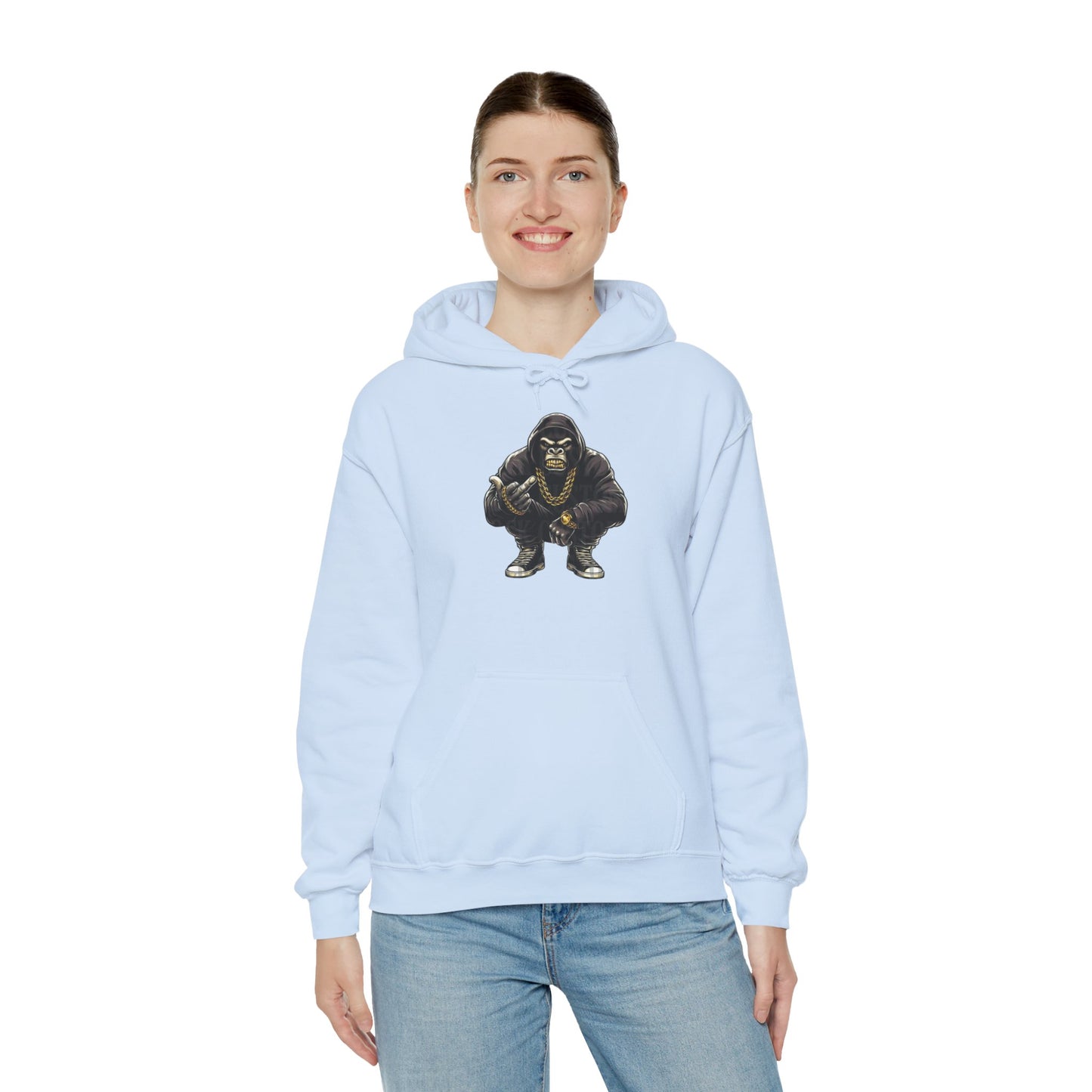 Gangsta Gorilla Hoodie — Urban Streetwear Gorilla Gang Design