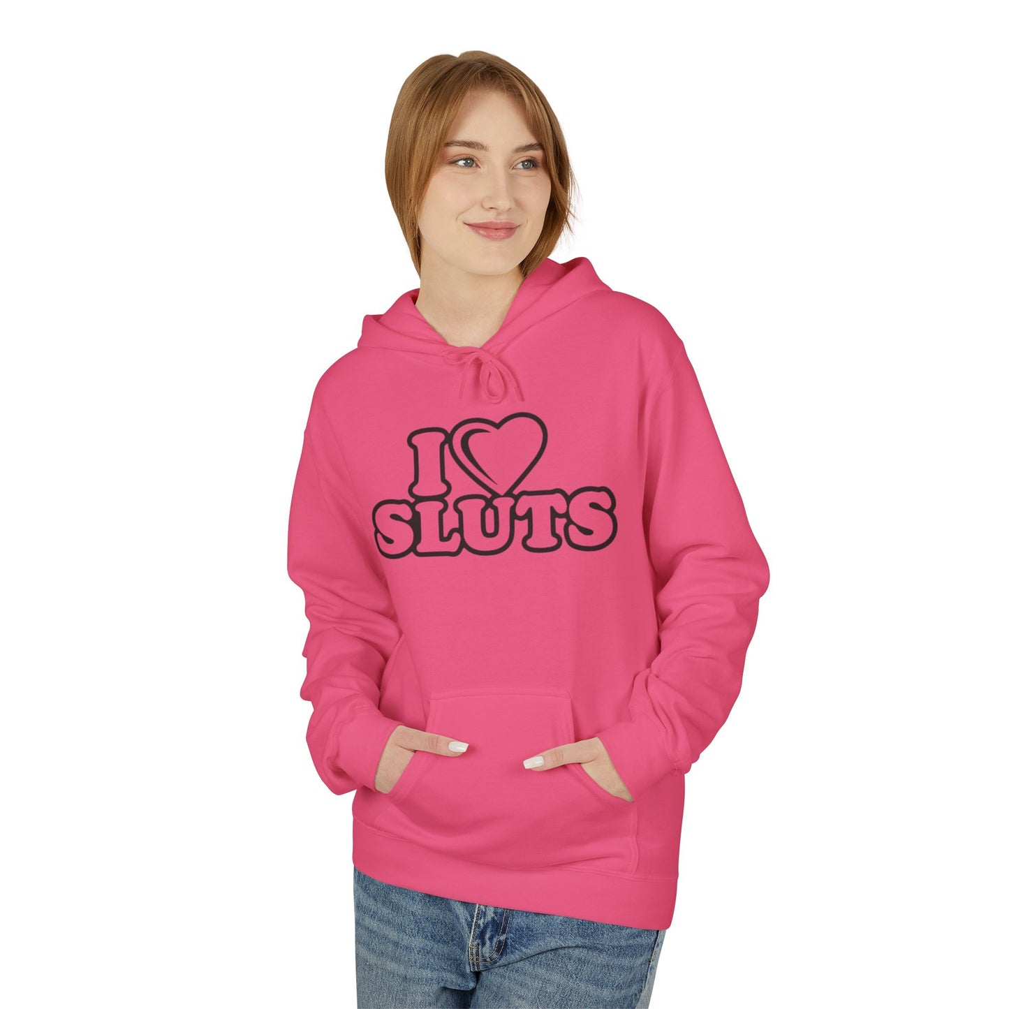 Unisex Fleece Hoodie with Fun Text Designs, Casual Wear for Parties, Gifts for Friends, Unique Fashion for Festivals, Fun Statement Apparel