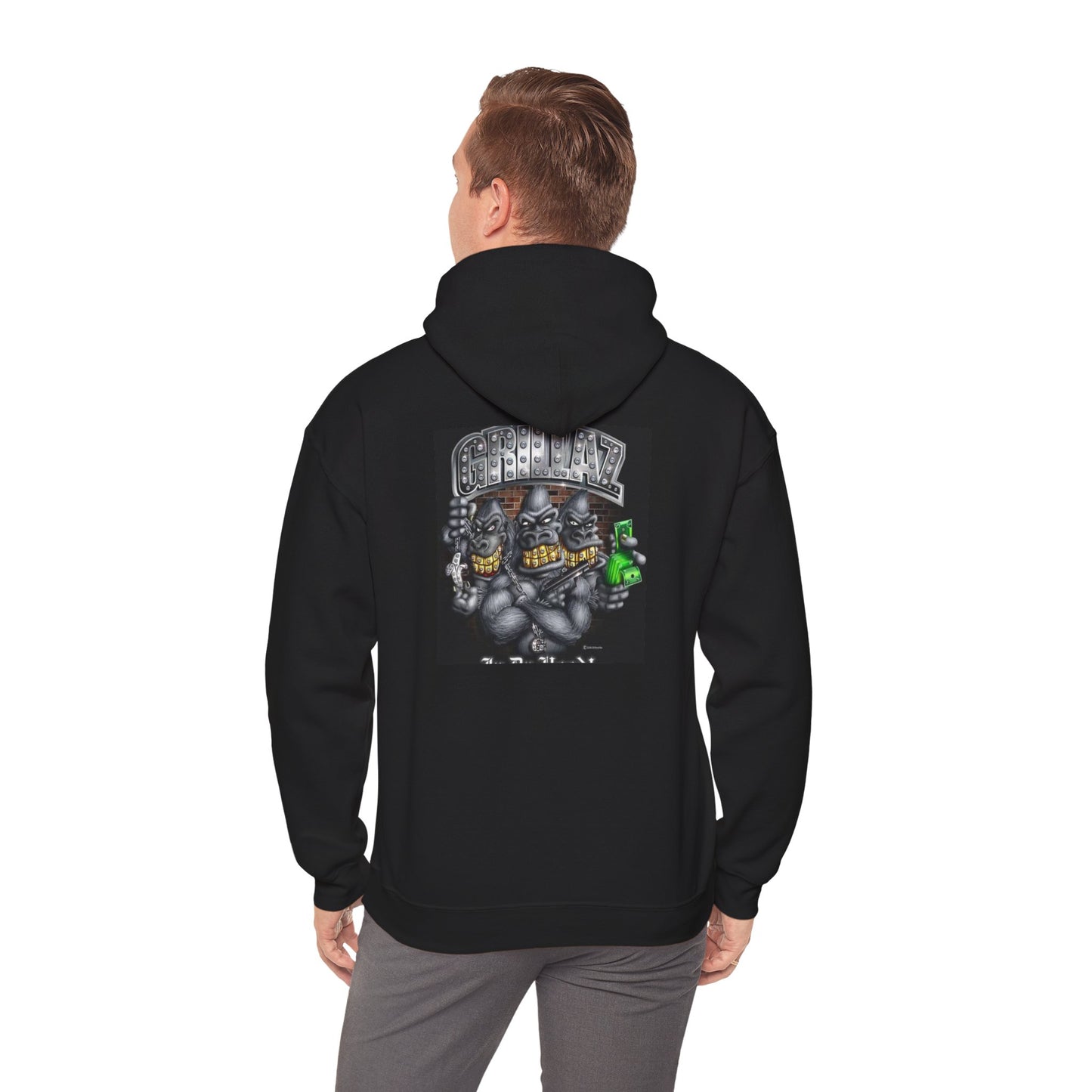 Gangsta Gorilla Hoodie — Urban Streetwear Gorilla Gang Design