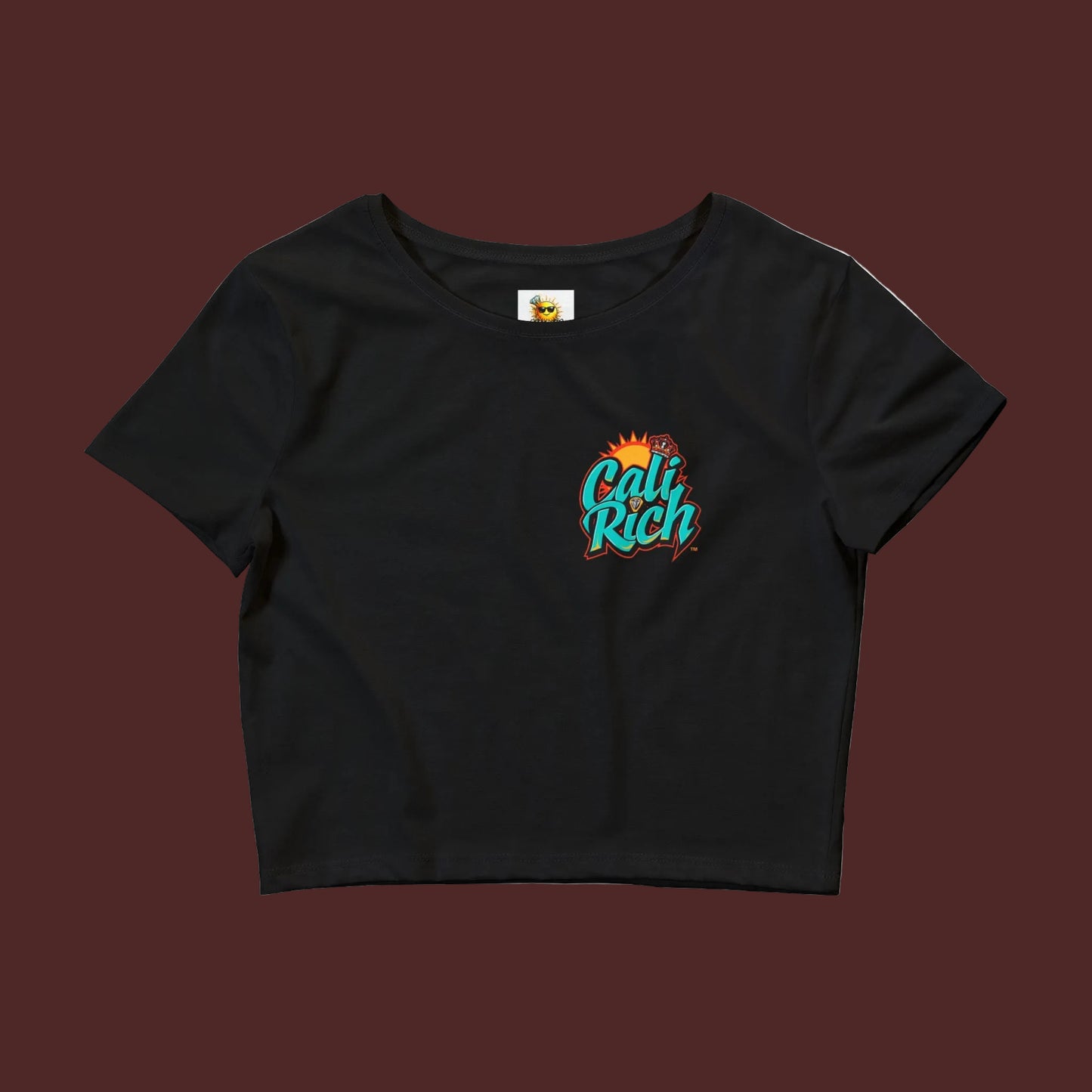Cali Rich Summertime Crop Tee