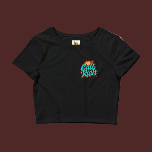 Cali Rich Summertime Crop Tee