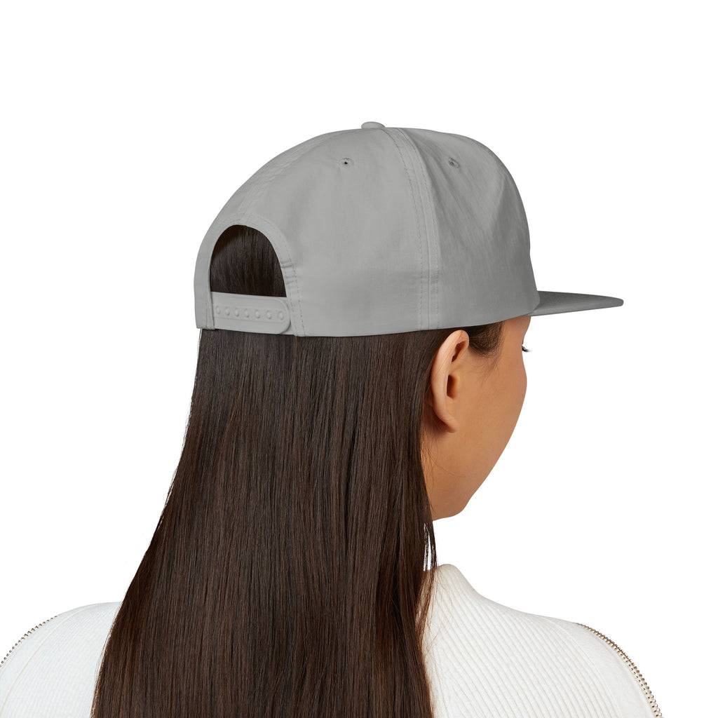 CaliRich Palm Logo Surf Cap — White Snapback Beach Hat