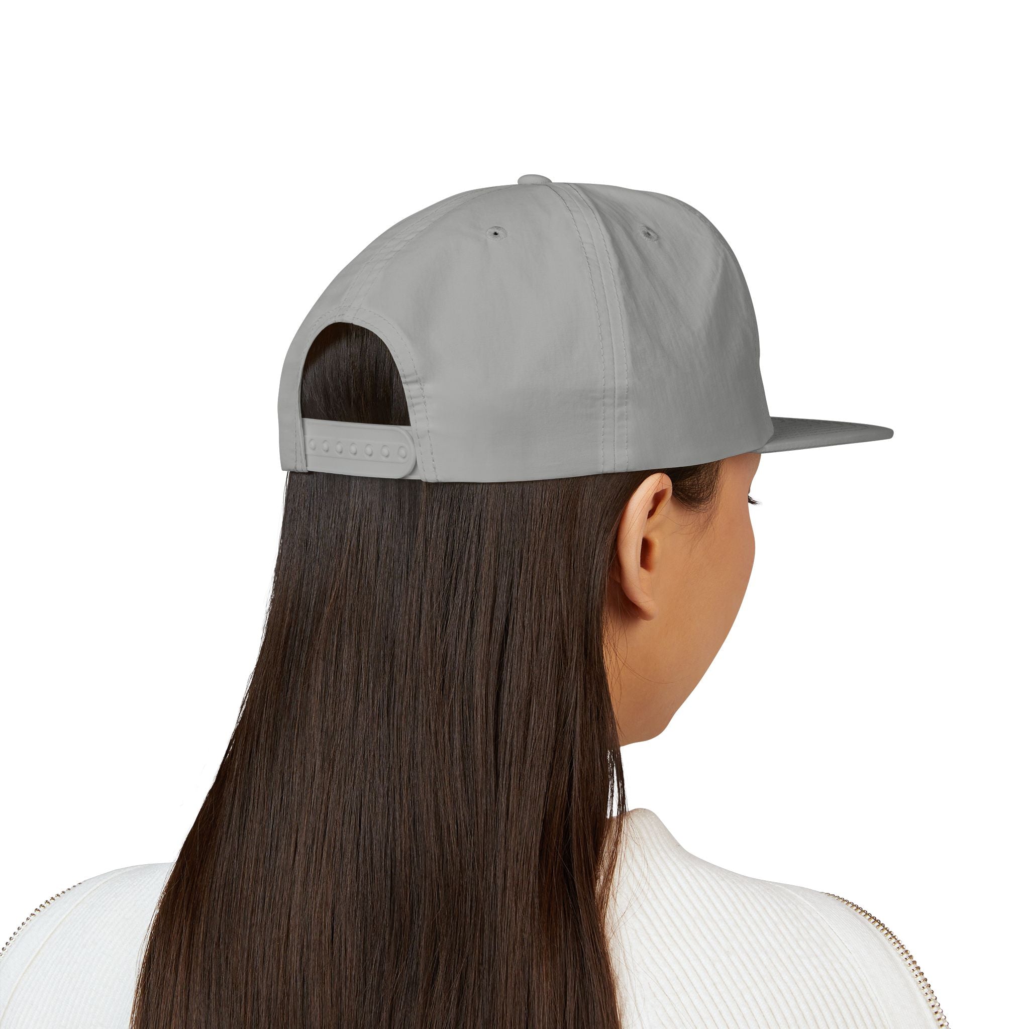 CaliRich Palm Logo Surf Cap — White Snapback Beach Hat