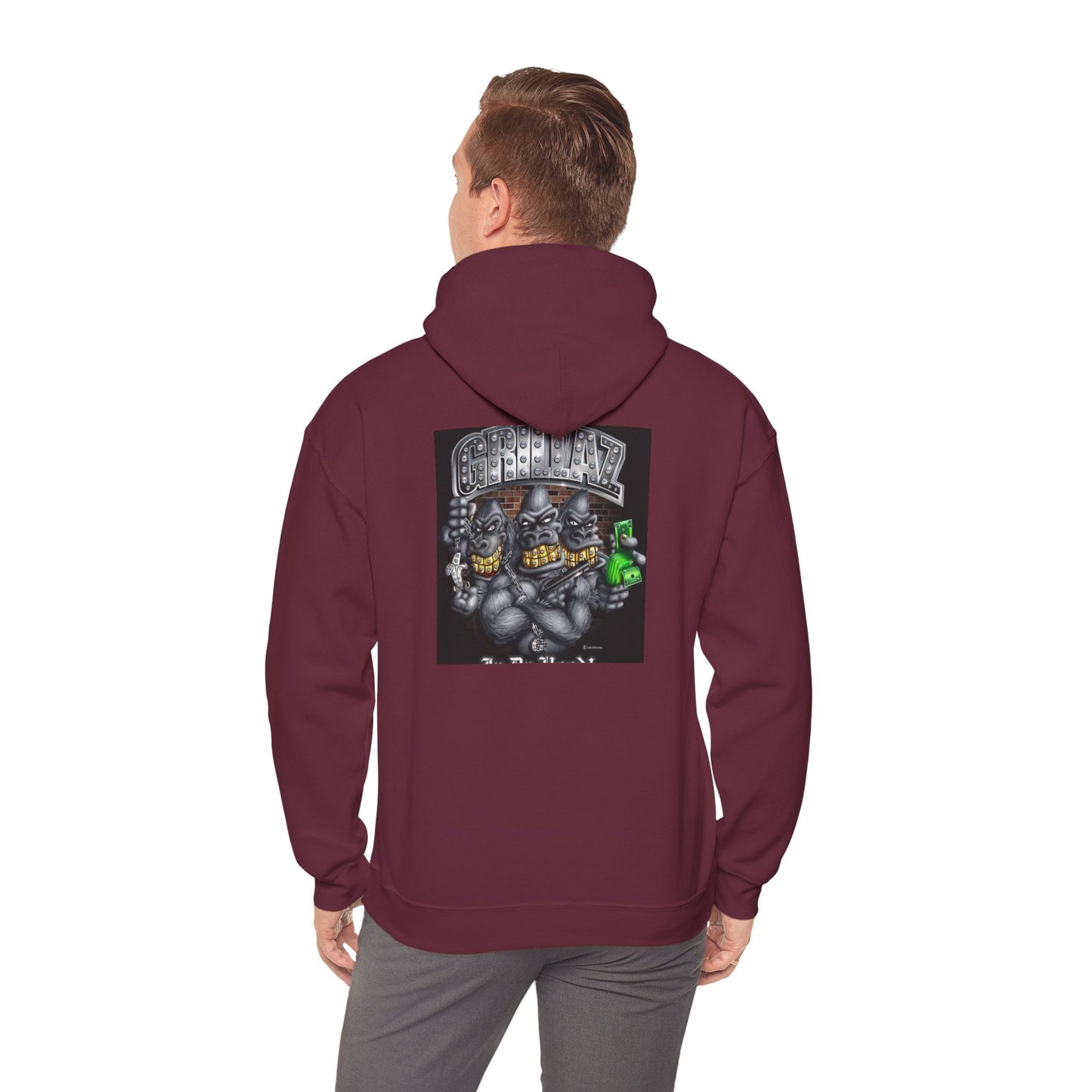 Gangsta Gorilla Hoodie — Urban Streetwear Gorilla Gang Design