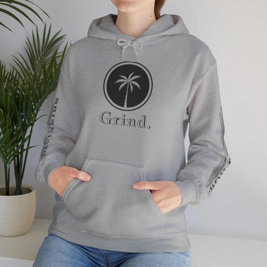 Cali Rich graphic "Grind Now Shine Later" Pullover Hoodie Unisex Heavy Hooded Sweatshirt Cali Rich Clothing