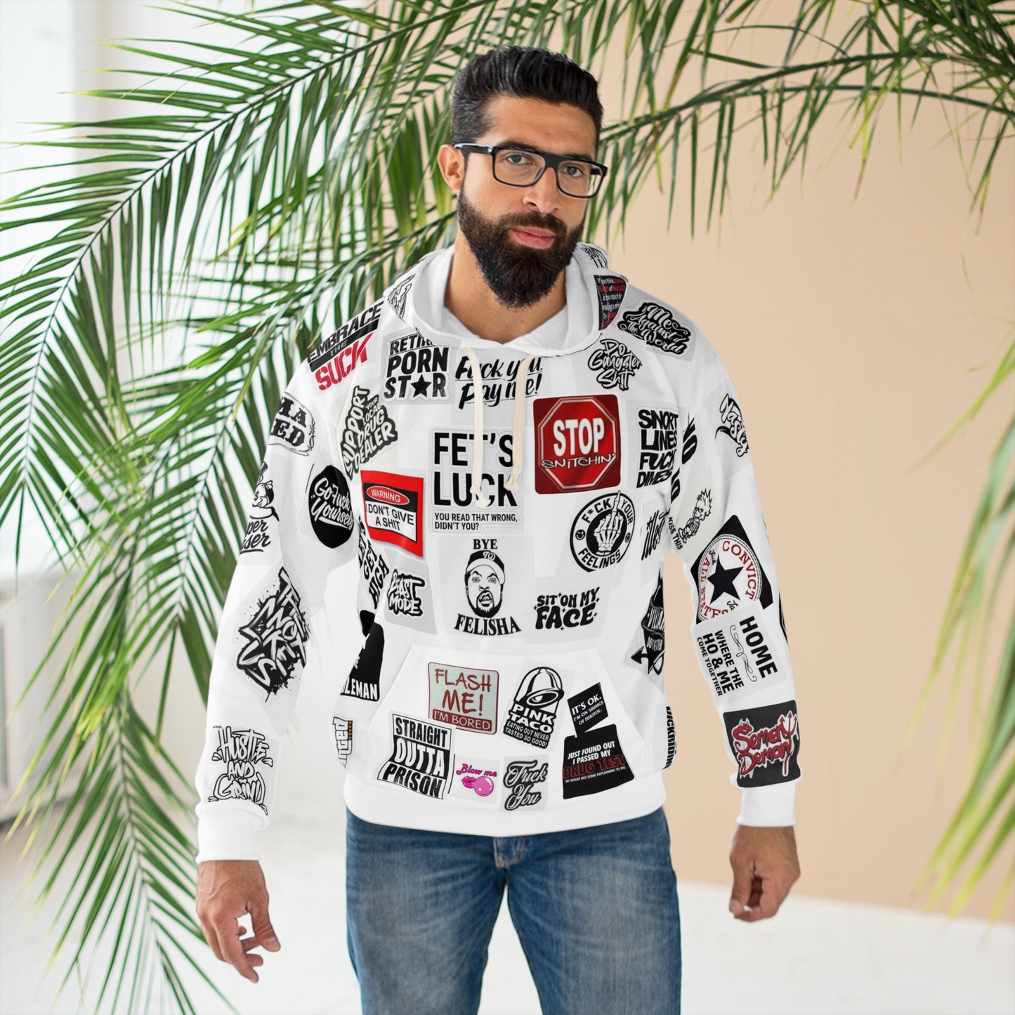 Rudest Hoodie Ever Made — Graphic Pullover Hoodie