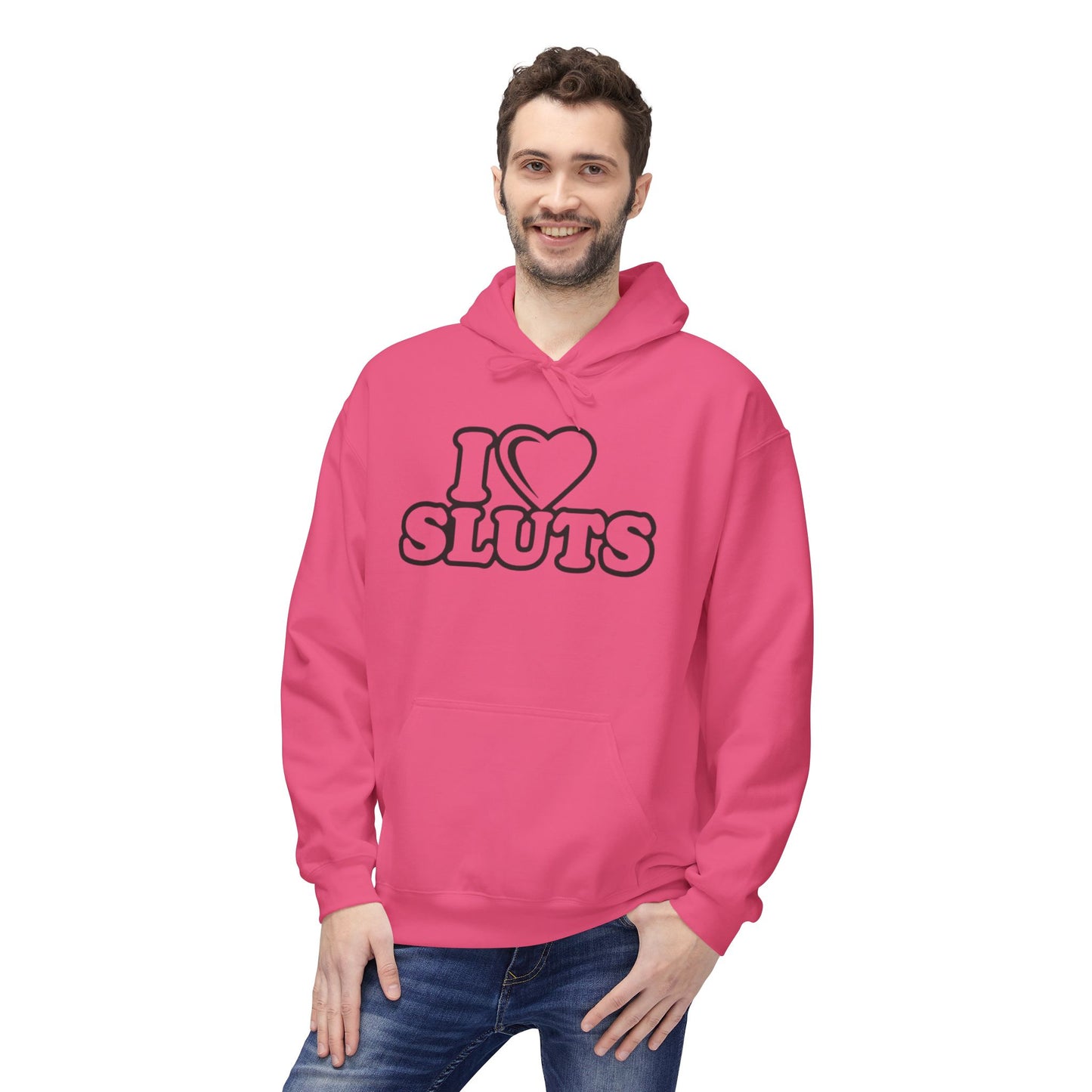 Unisex Fleece Hoodie with Fun Text Designs, Casual Wear for Parties, Gifts for Friends, Unique Fashion for Festivals, Fun Statement Apparel