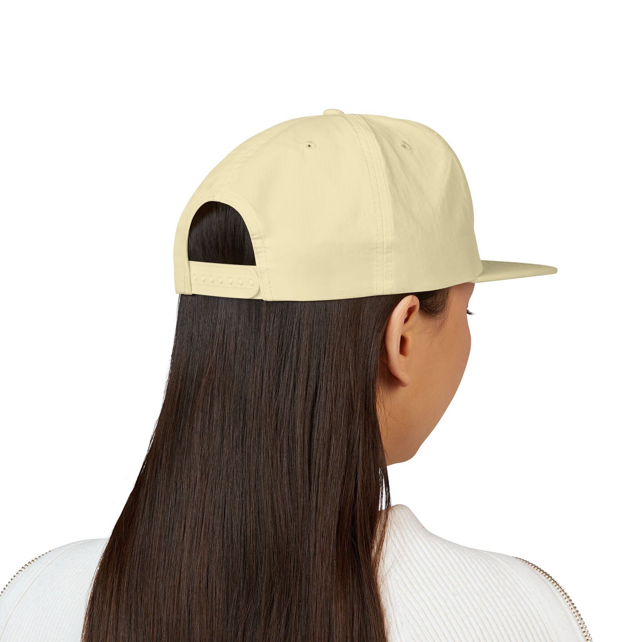 CaliRich Palm Logo Surf Cap — White Snapback Beach Hat