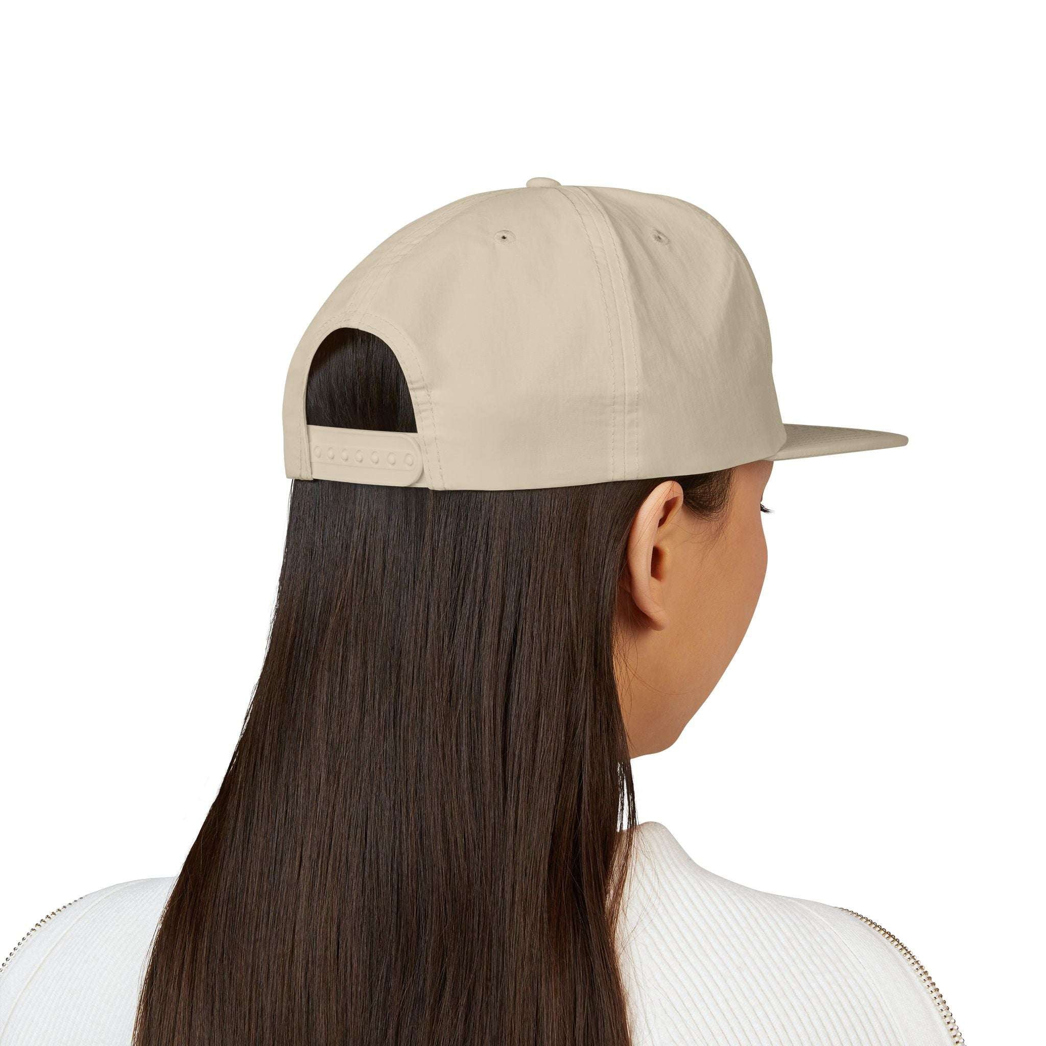 CaliRich Palm Logo Surf Cap — White Snapback Beach Hat