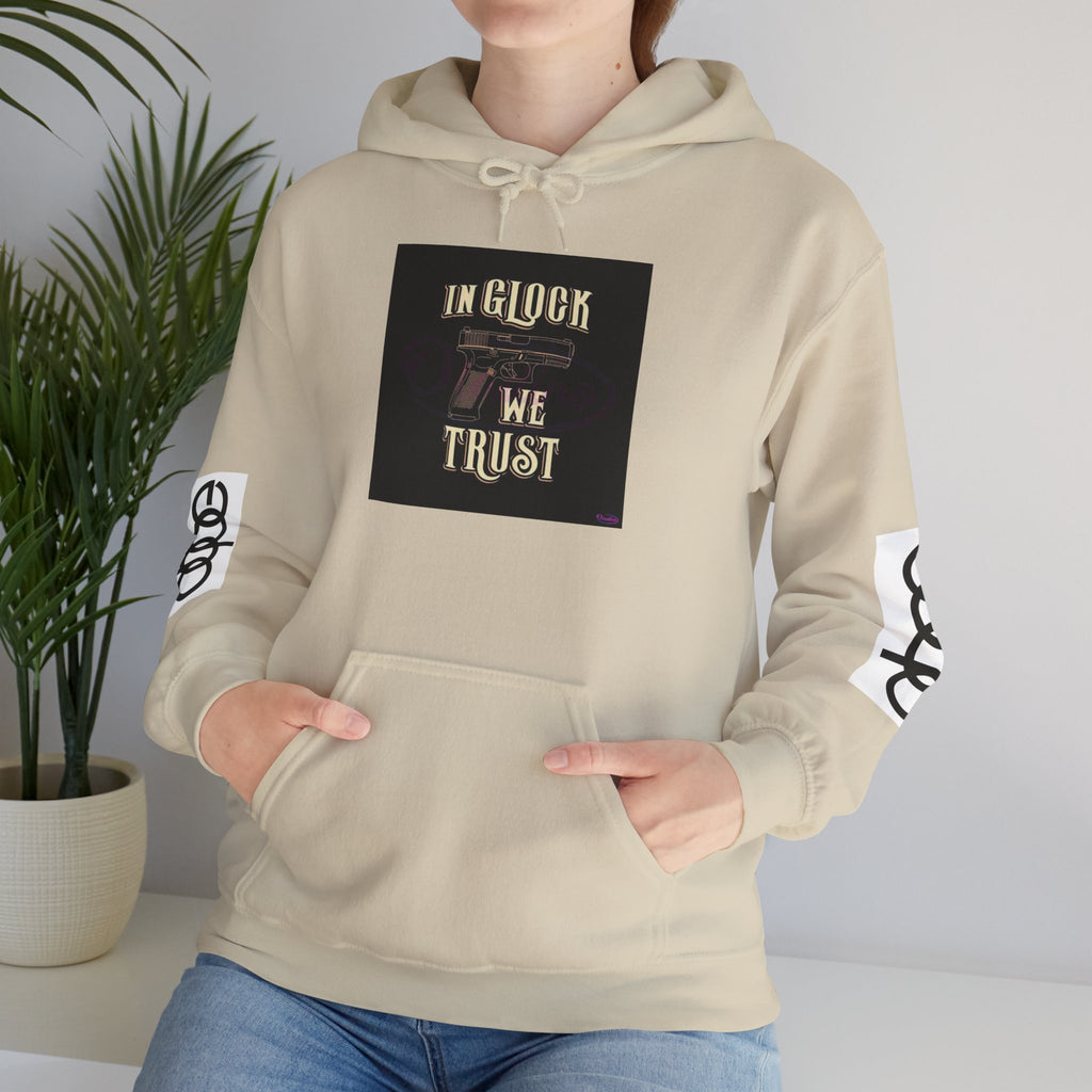 "In Glock We Trust" Cali Rich Hoodie — Streetwear Pistols Graphic Hoodie
