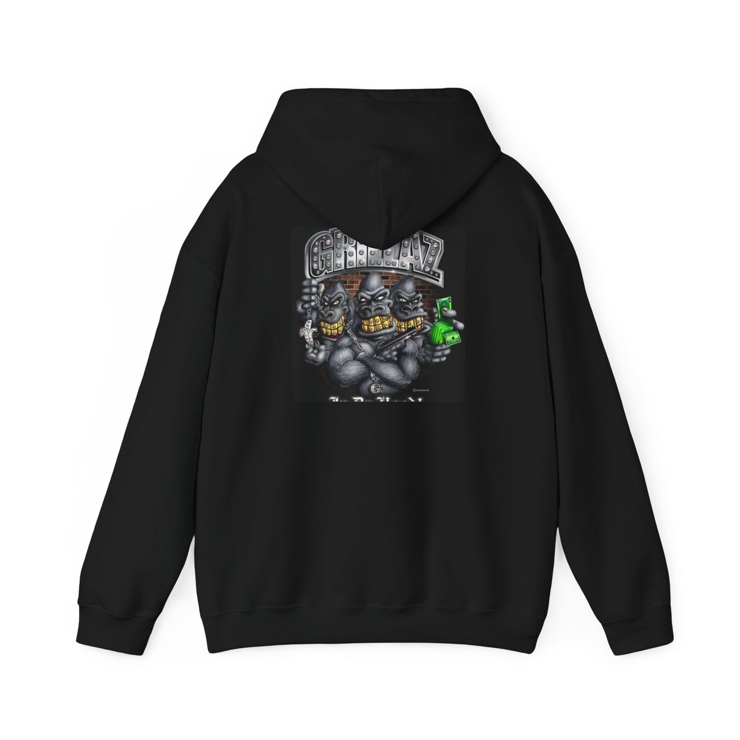 Gangsta Gorilla Hoodie — Urban Streetwear Gorilla Gang Design