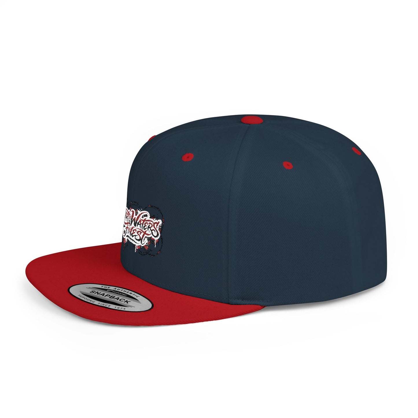 Flat Bill Snapback Hat —  Dirty waters Finest' Embroidered Streetwear Cap