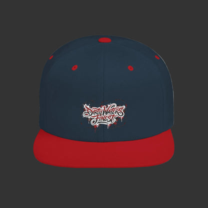 Flat Bill Snapback Hat —  Dirty waters Finest' Embroidered Streetwear Cap