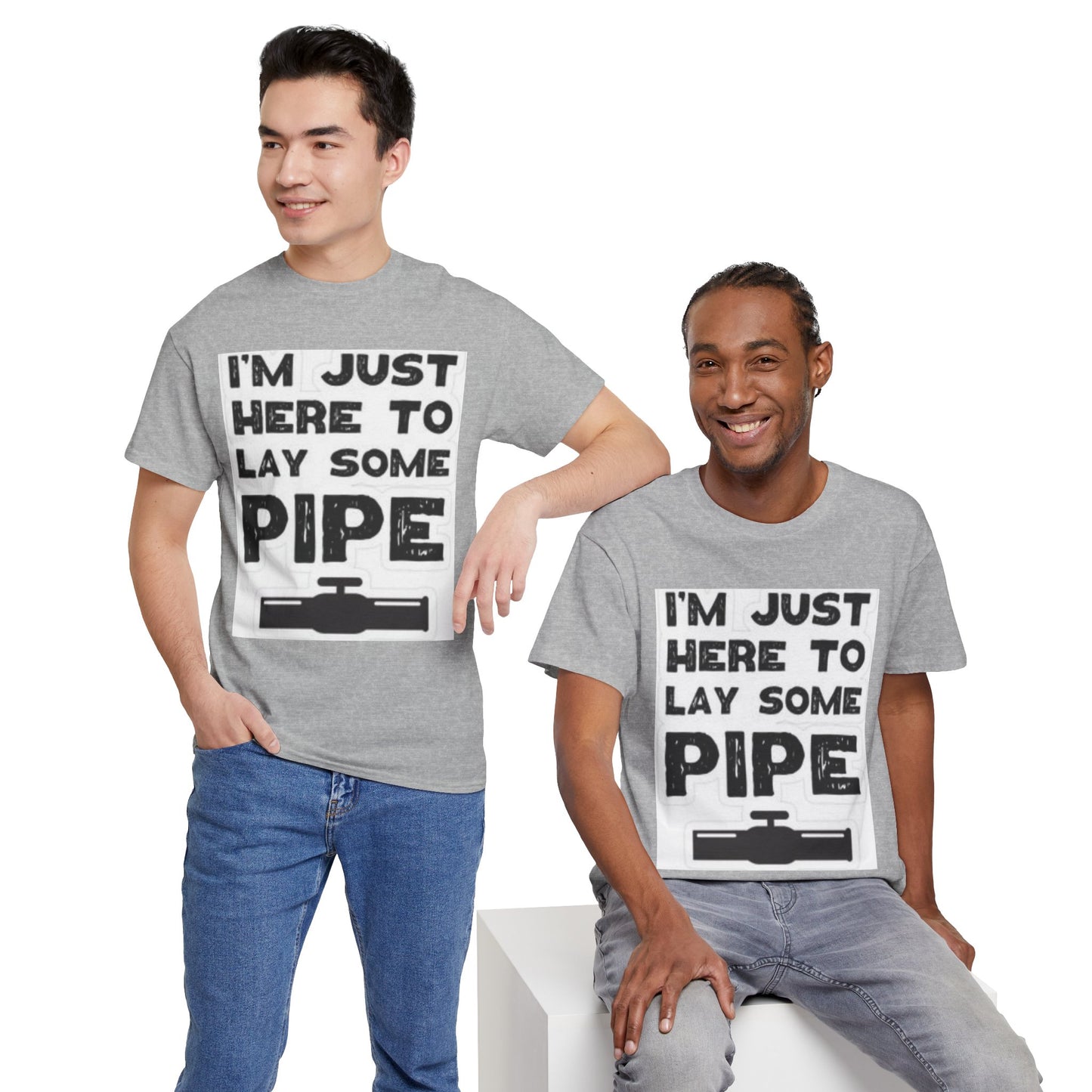 Funny Construction Tee, Heavy Cotton Tee, Gift for Plumber, Humorous Work Shirt, Funny DIY Outfit