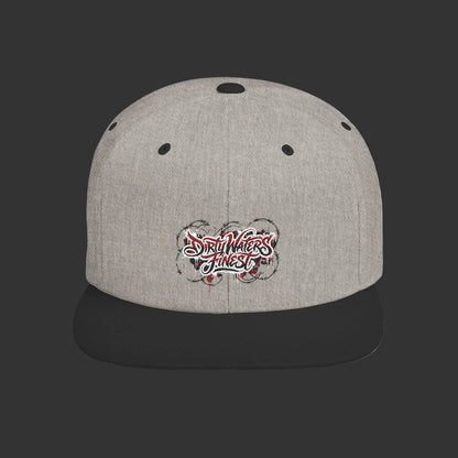Flat Bill Snapback Hat —  Dirty waters Finest' Embroidered Streetwear Cap