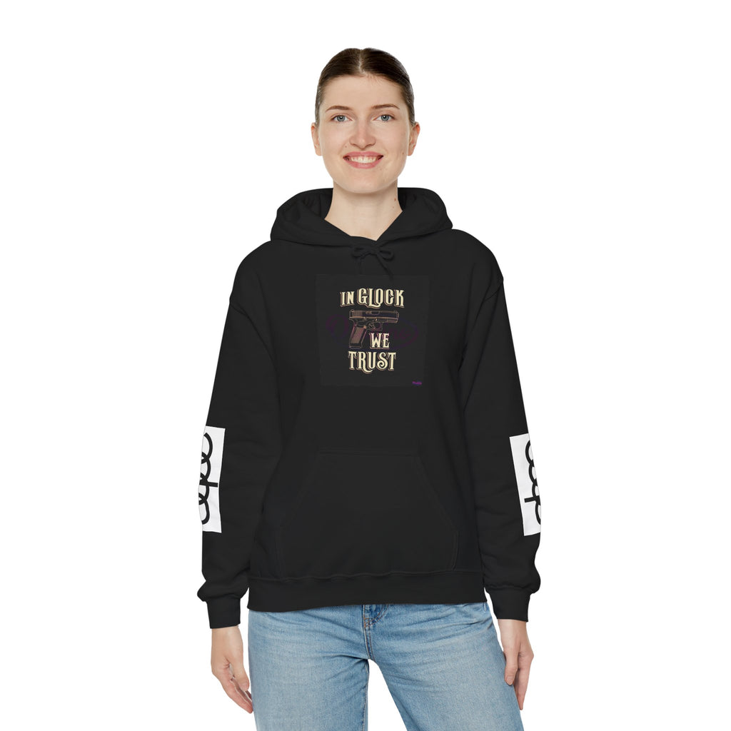 "In Glock We Trust" Cali Rich Hoodie — Streetwear Pistols Graphic Hoodie