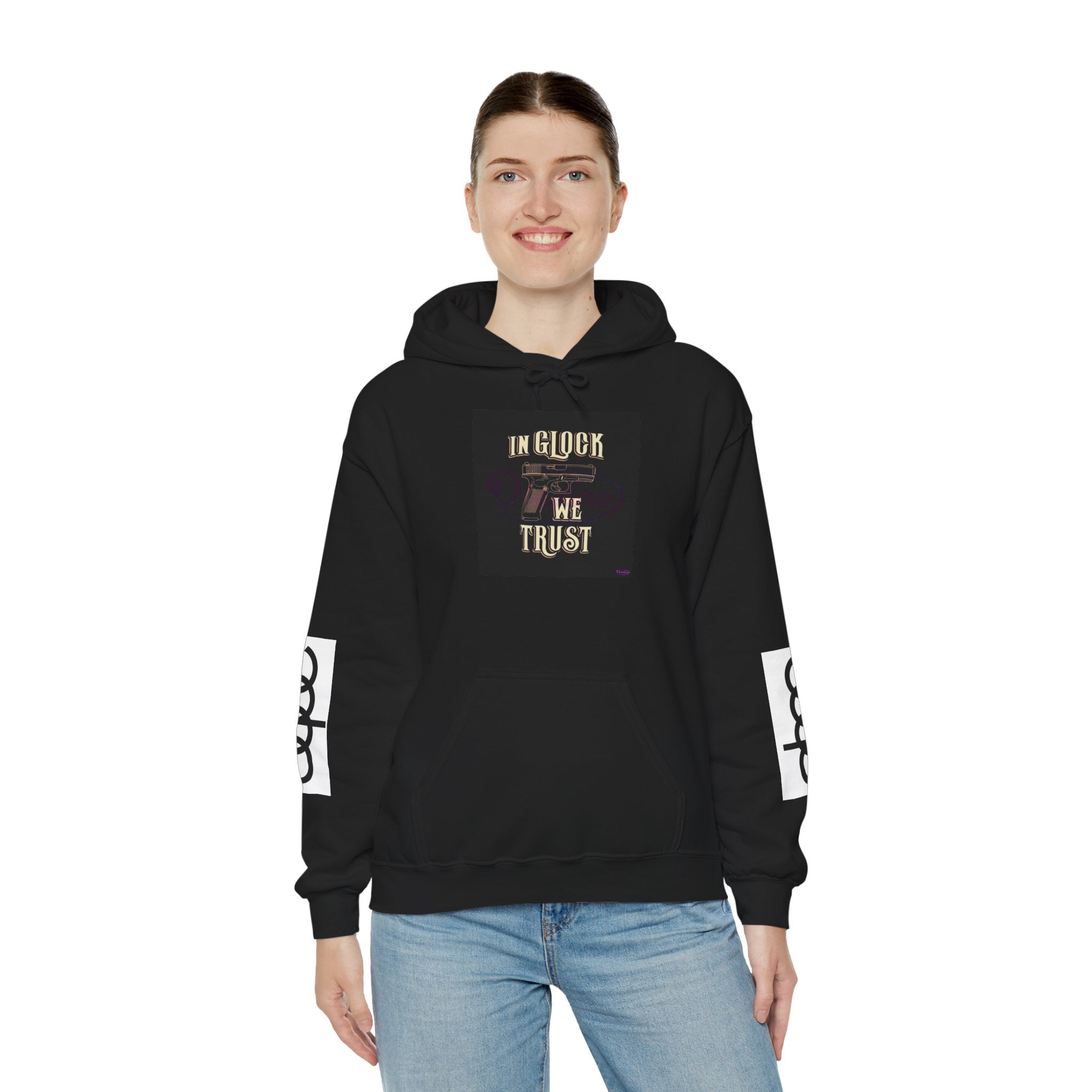 "In Glock We Trust" Cali Rich Hoodie — Streetwear Pistols Graphic Hoodie