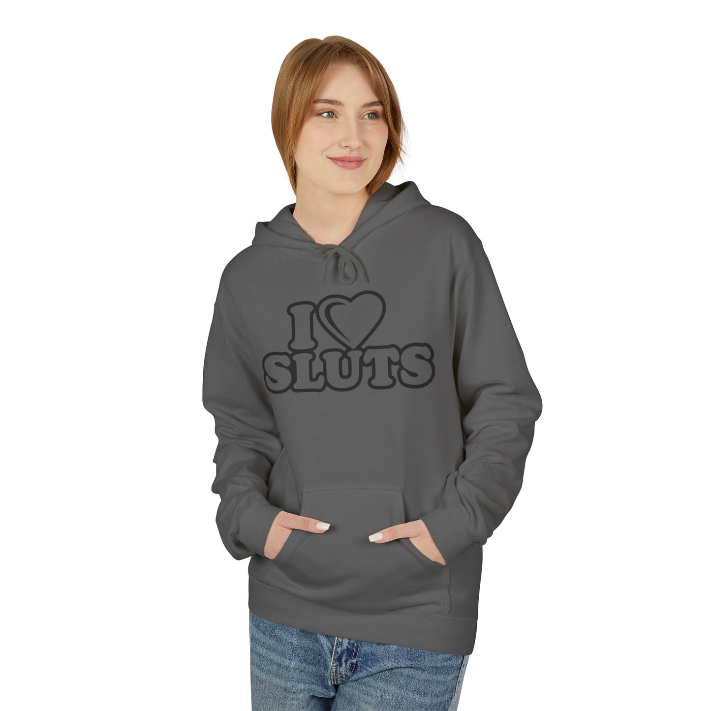 Unisex Fleece Hoodie with Fun Text Designs, Casual Wear for Parties, Gifts for Friends, Unique Fashion for Festivals, Fun Statement Apparel