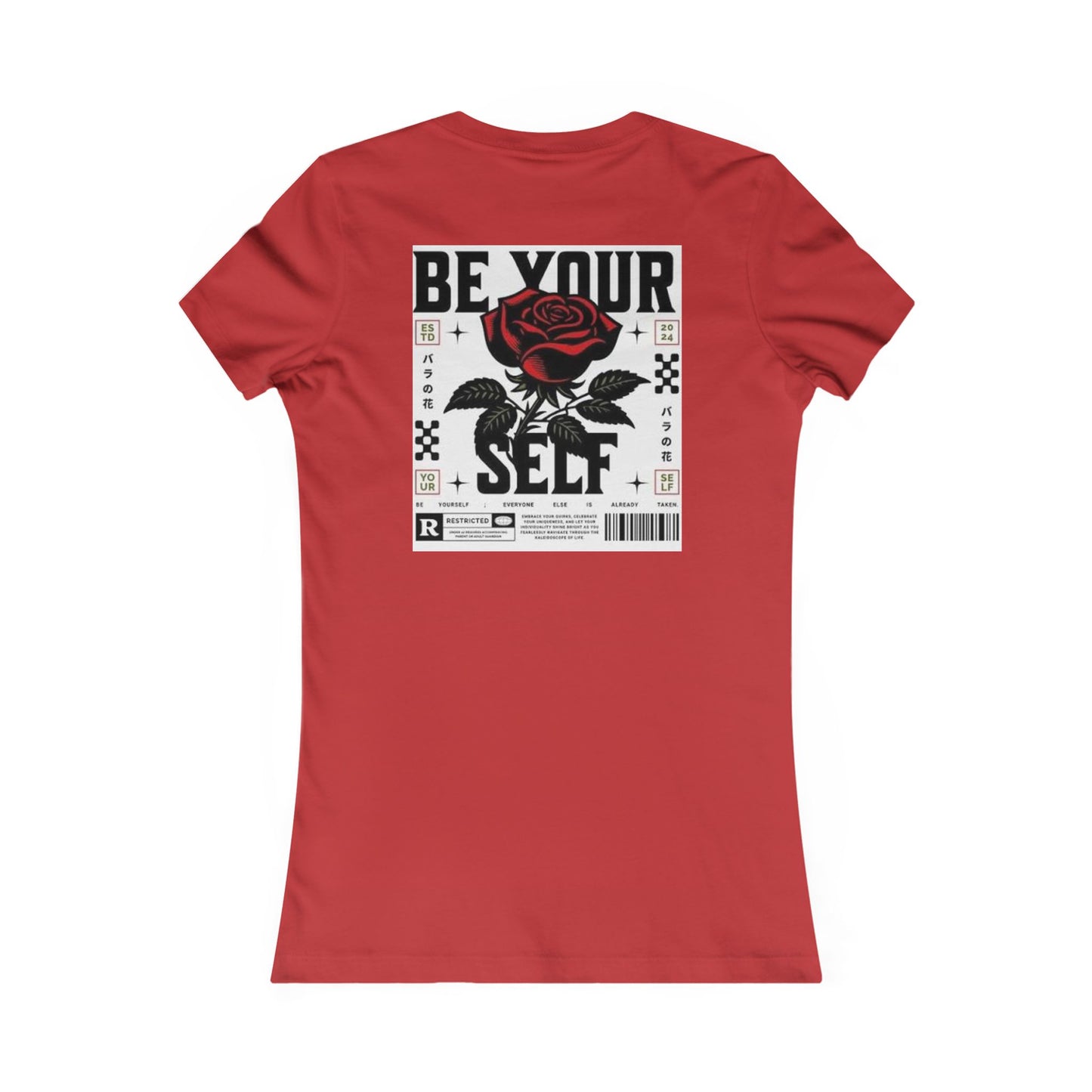Be Your Self Rose Graphic Tee — Women's Inspirational Floral T-Shirt