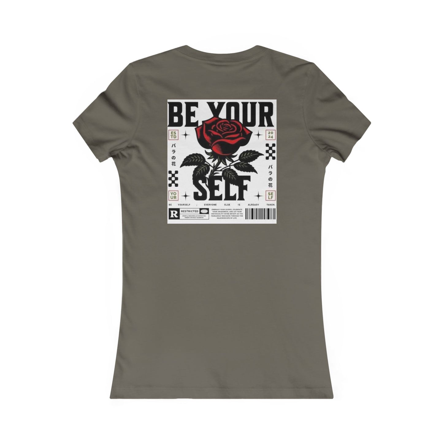 Be Your Self Rose Graphic Tee — Women's Inspirational Floral T-Shirt