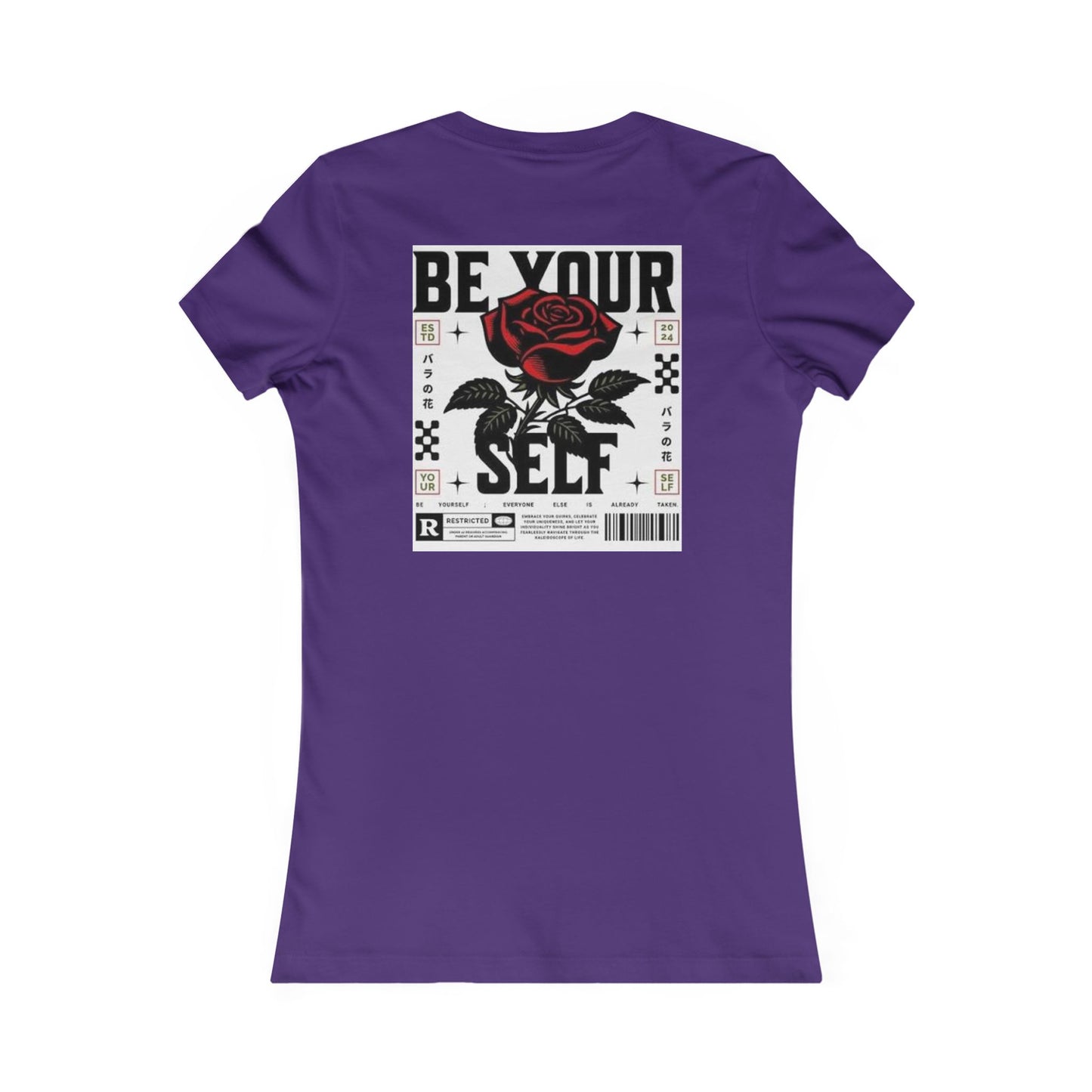 Be Your Self Rose Graphic Tee — Women's Inspirational Floral T-Shirt