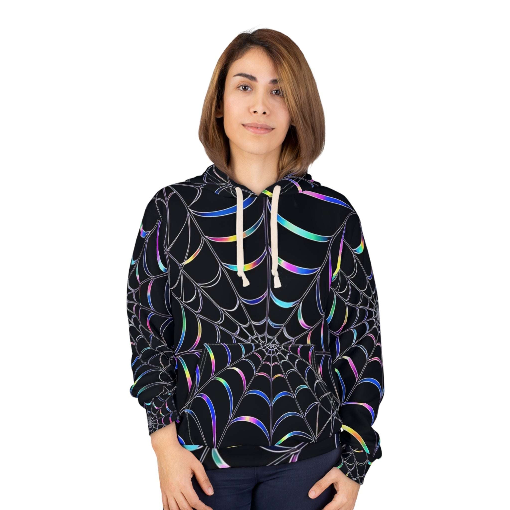 Rainbow Spiderweb Hoodie