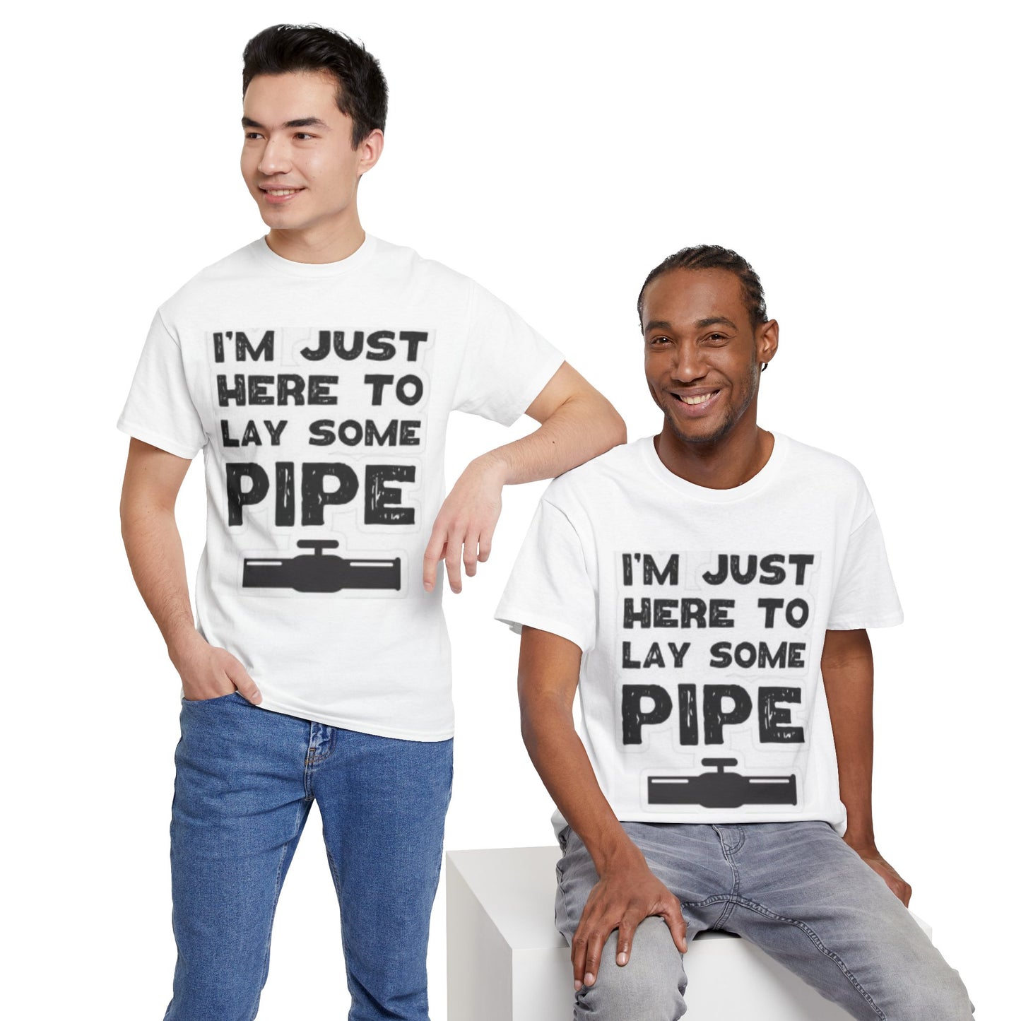 Funny Construction Tee, Heavy Cotton Tee, Gift for Plumber, Humorous Work Shirt, Funny DIY Outfit