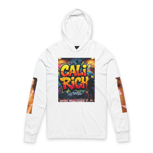 Cali Rich Long Sleeve Hoodie - Urban Graffiti Luxe