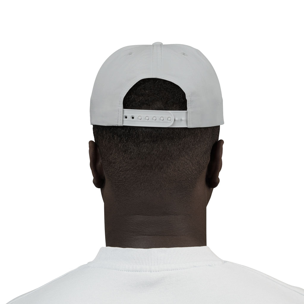 CaliRich Palm Logo Surf Cap — White Snapback Beach Hat
