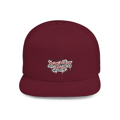 Flat Bill Snapback Hat —  Dirty waters Finest' Embroidered Streetwear Cap
