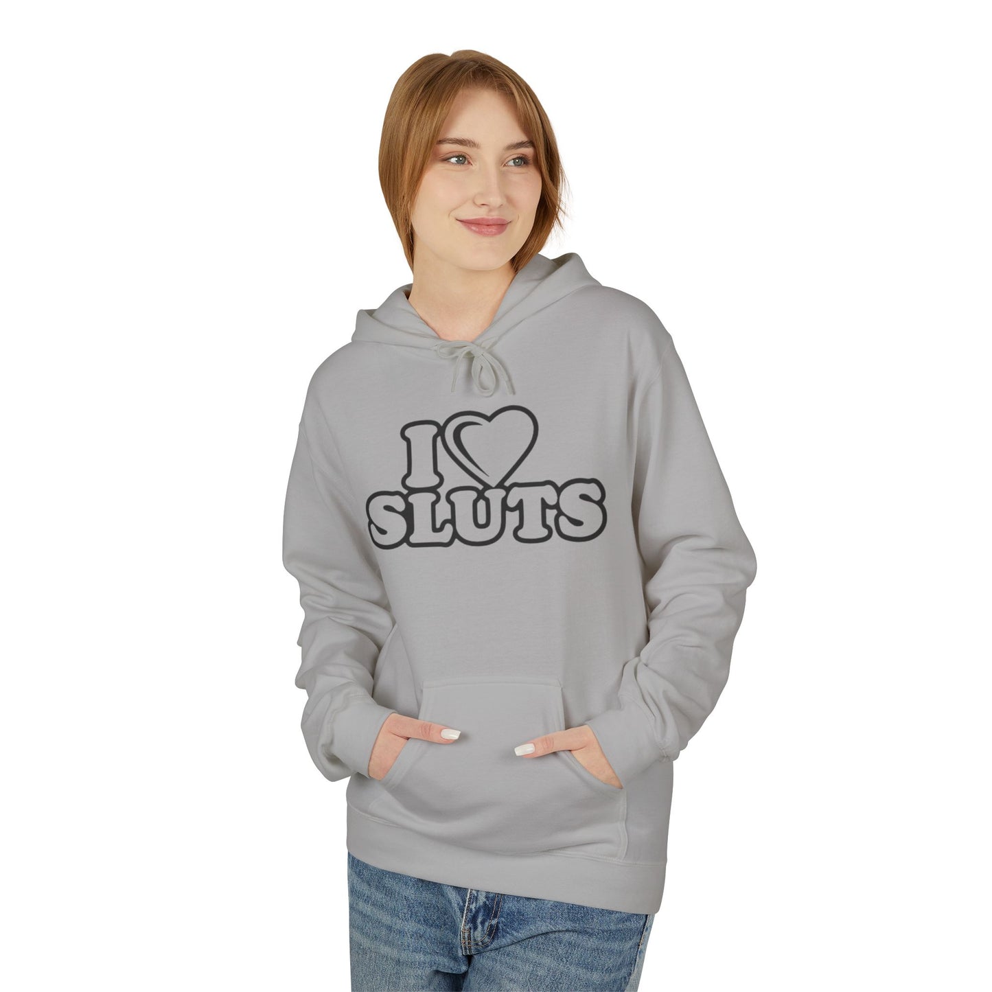 Unisex Fleece Hoodie with Fun Text Designs, Casual Wear for Parties, Gifts for Friends, Unique Fashion for Festivals, Fun Statement Apparel