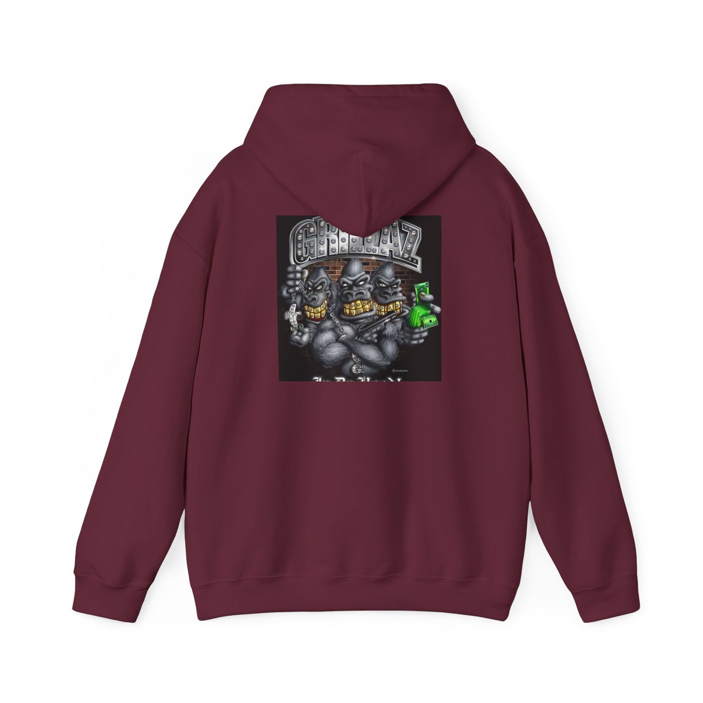 Gangsta Gorilla Hoodie — Urban Streetwear Gorilla Gang Design