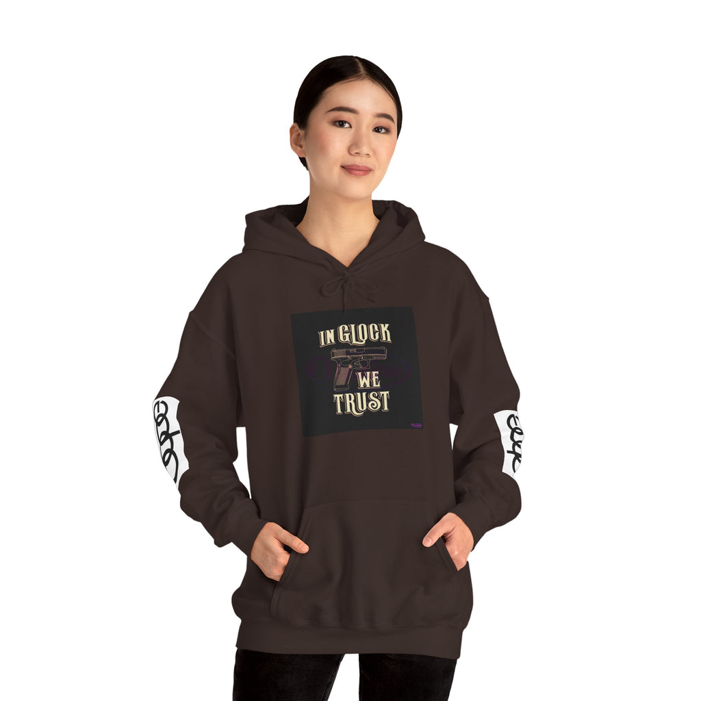 "In Glock We Trust" Cali Rich Hoodie — Streetwear Pistols Graphic Hoodie