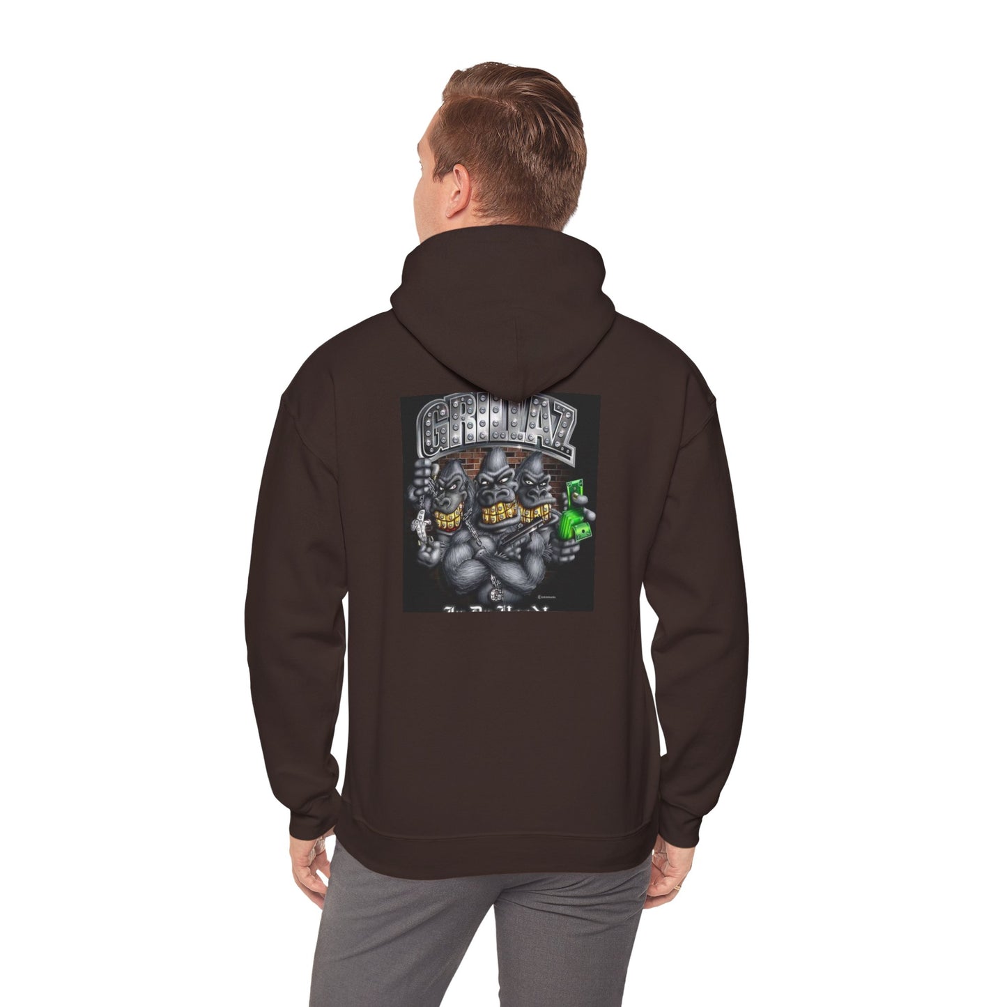 Gangsta Gorilla Hoodie — Urban Streetwear Gorilla Gang Design